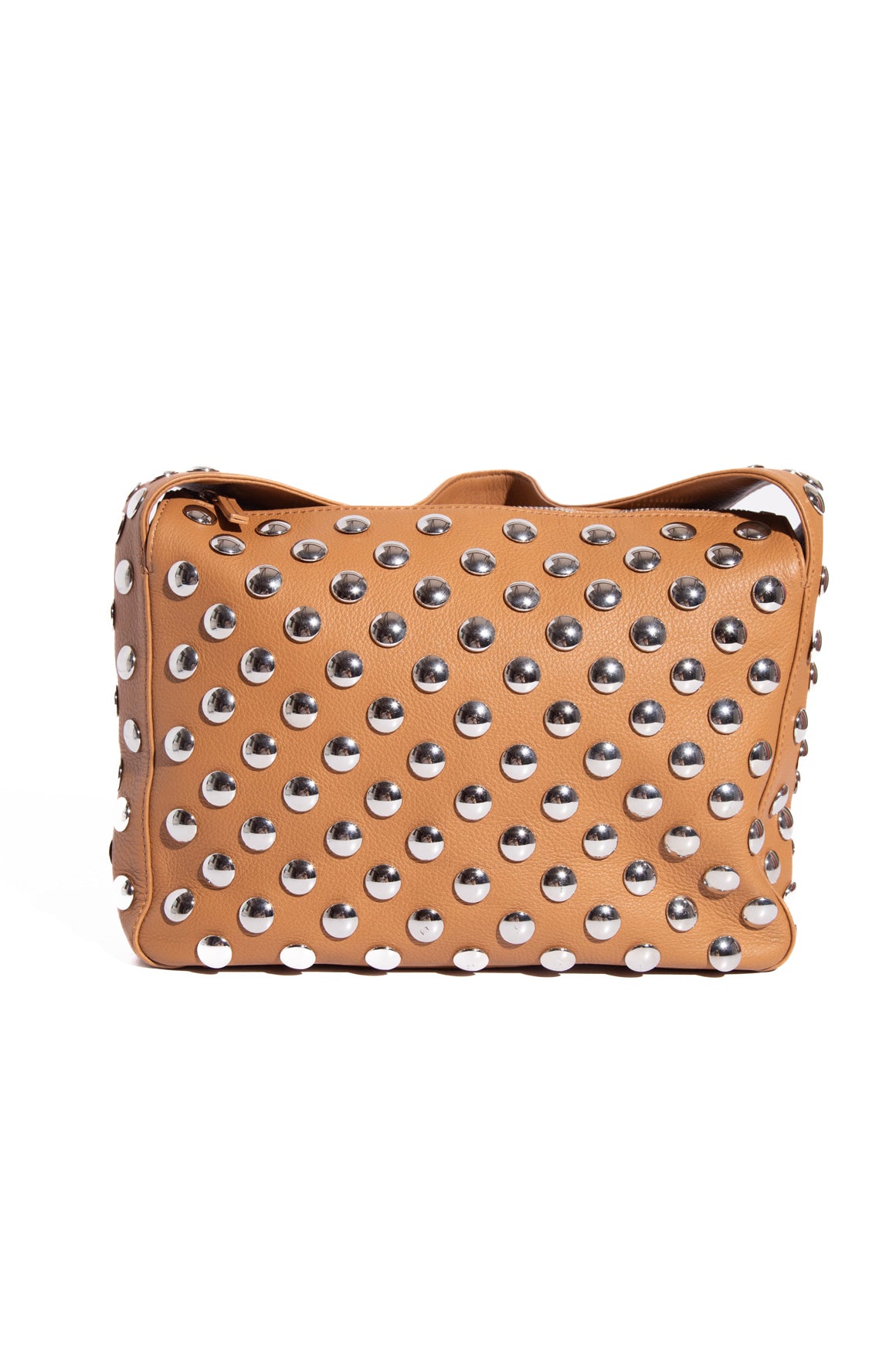 KHAITE Tan Leather Elena Stud Bag