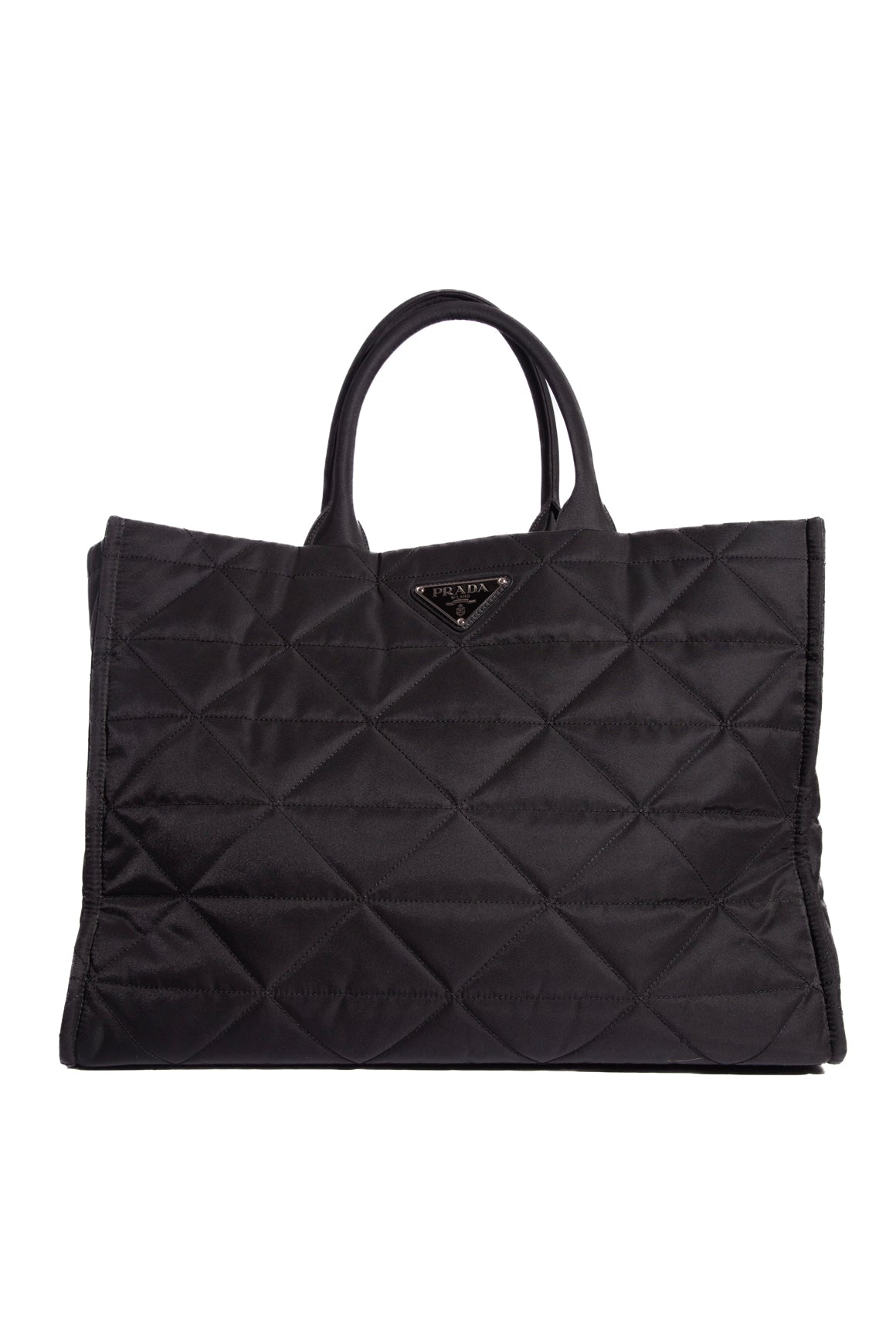 PRADA Black Padded Re-Nylon Tote