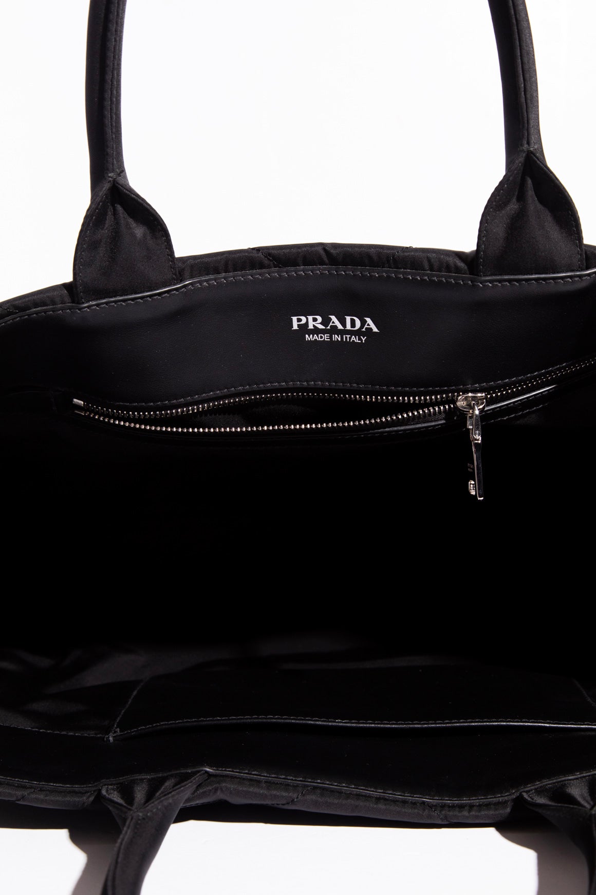 PRADA Black Padded Re-Nylon Tote