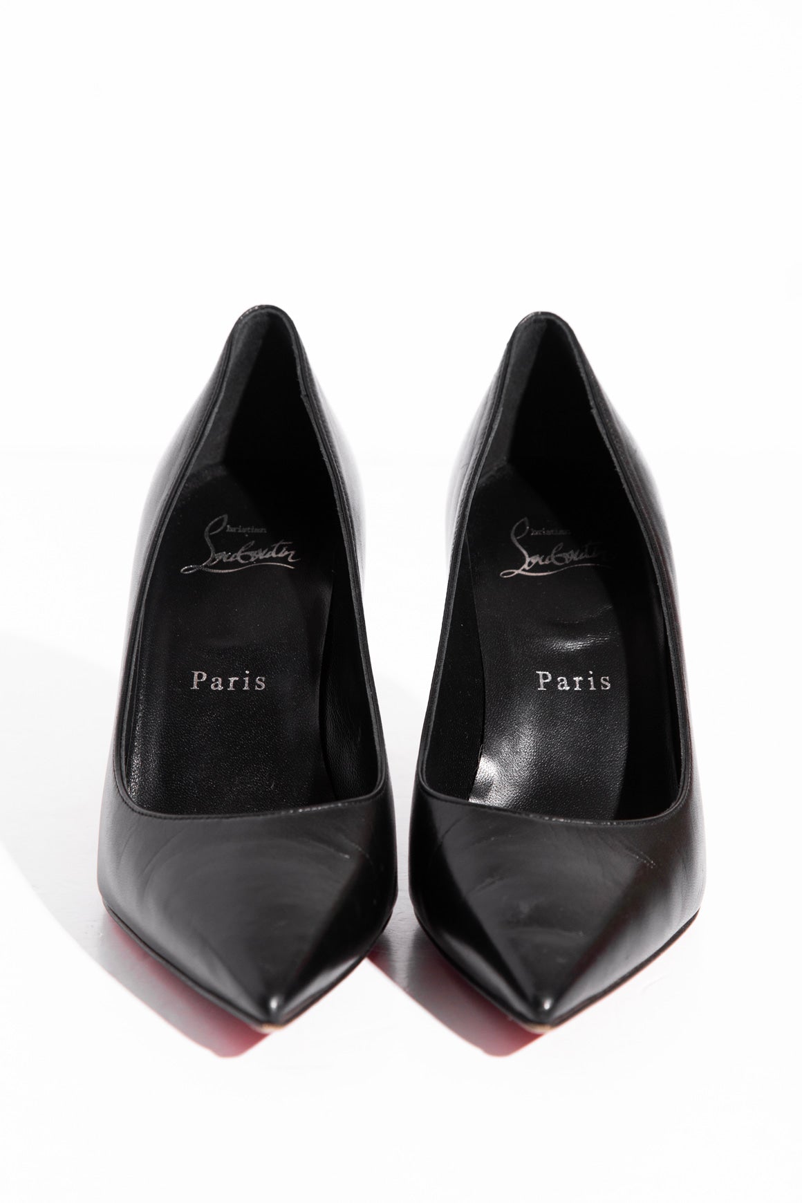 LOUBOUTIN Black Leather 'Condora' Pumps (Sz.36)