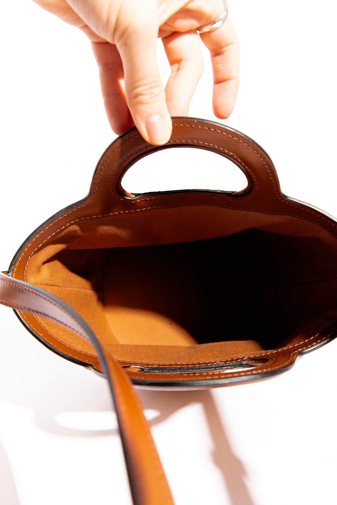 MARNI Tan Leather 'Topicalia' Bag