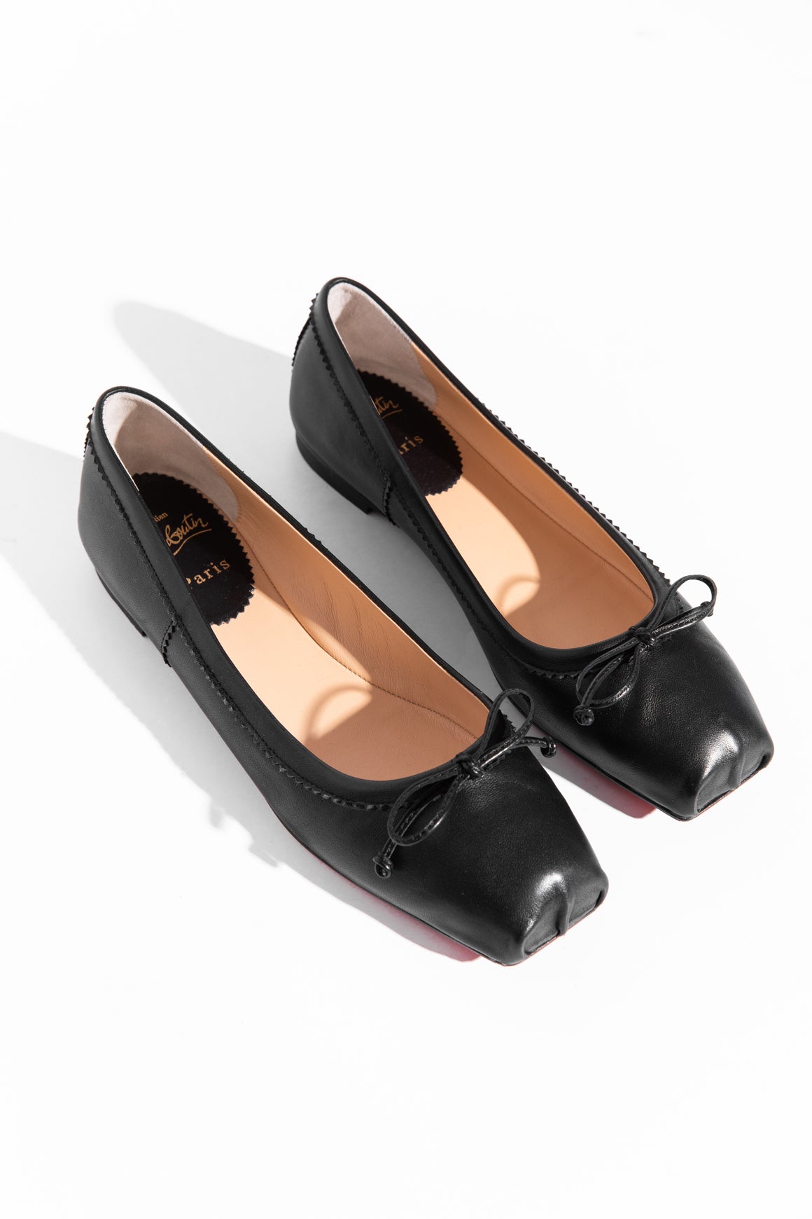 LOUBOUTIN Black Mamadrague Ballet Flats (Sz. 38.5)