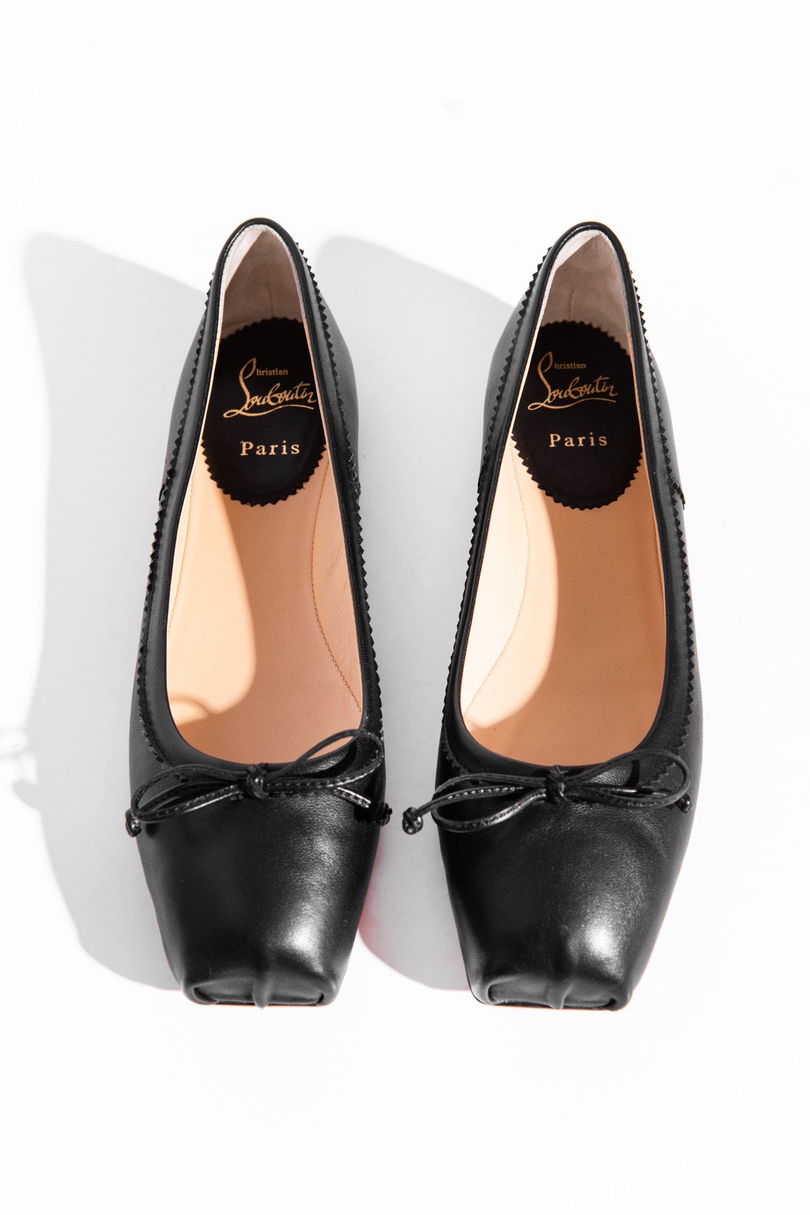 LOUBOUTIN Black Mamadrague Ballet Flats (Sz. 38.5)