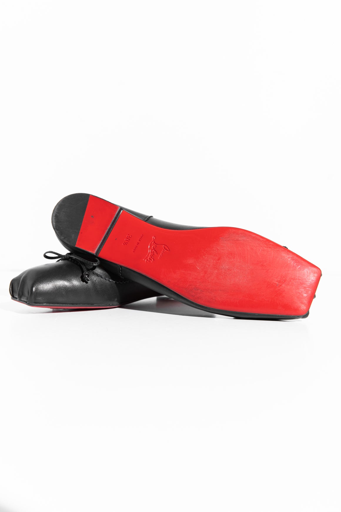 LOUBOUTIN Black Mamadrague Ballet Flats (Sz. 38.5)