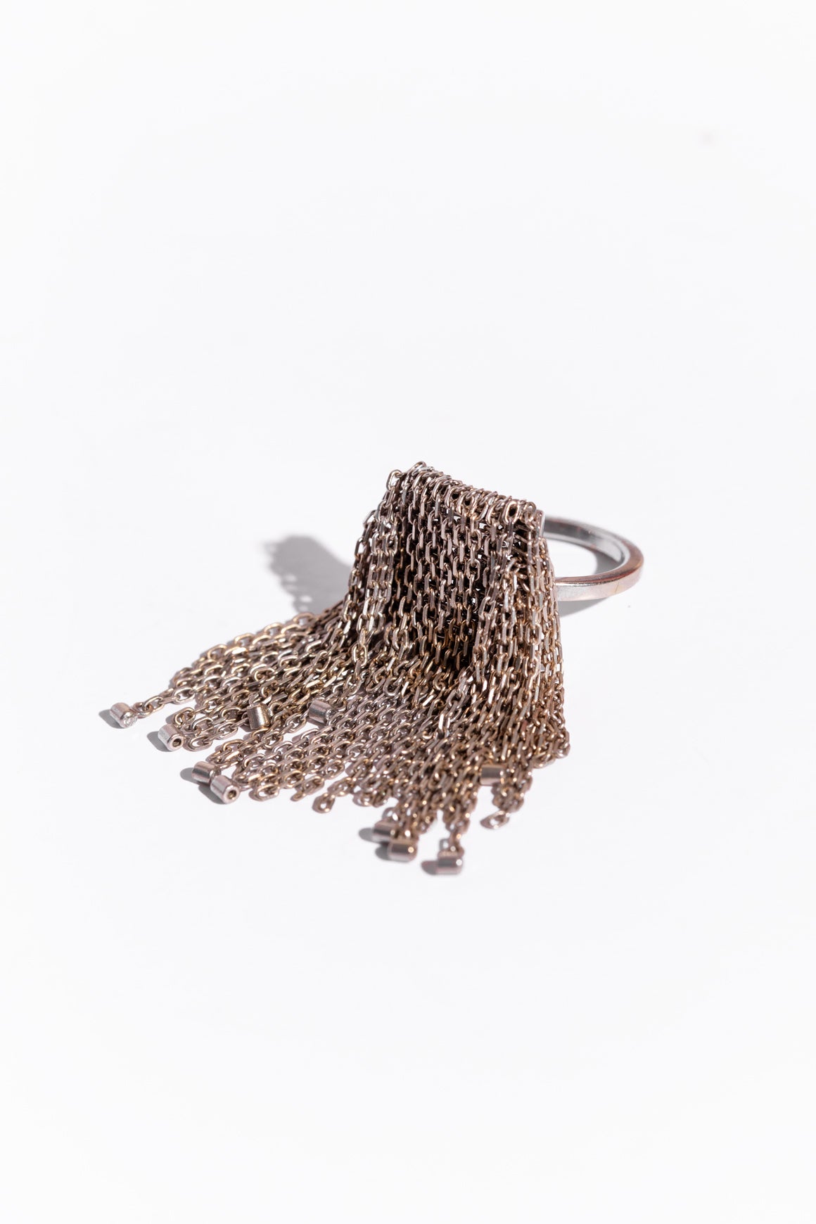 SOLANGE 18K White Gold Fringe Diamond Ring
