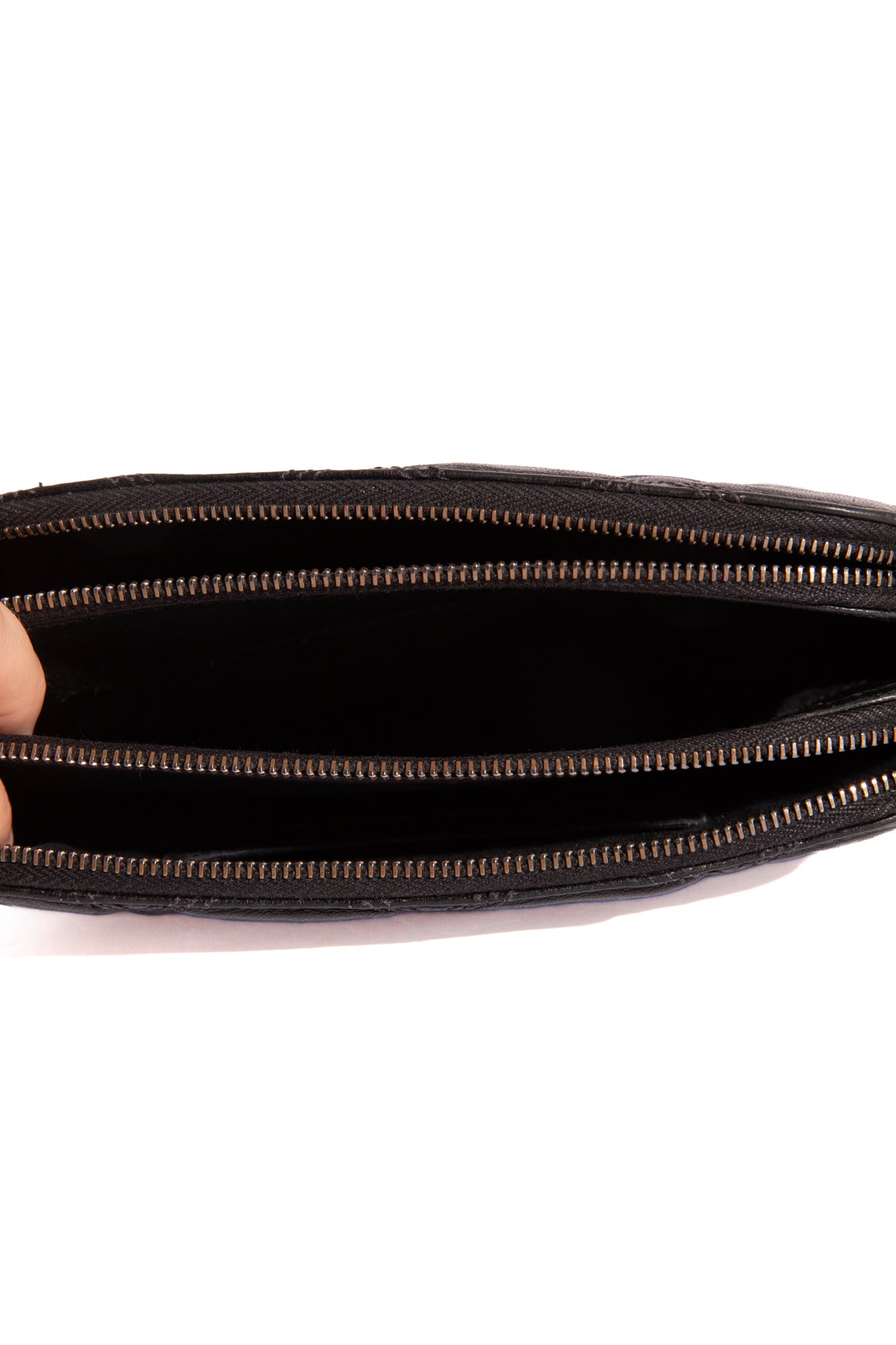 SAINT LAURENT Calfskin Becky Pouch w/ Chain