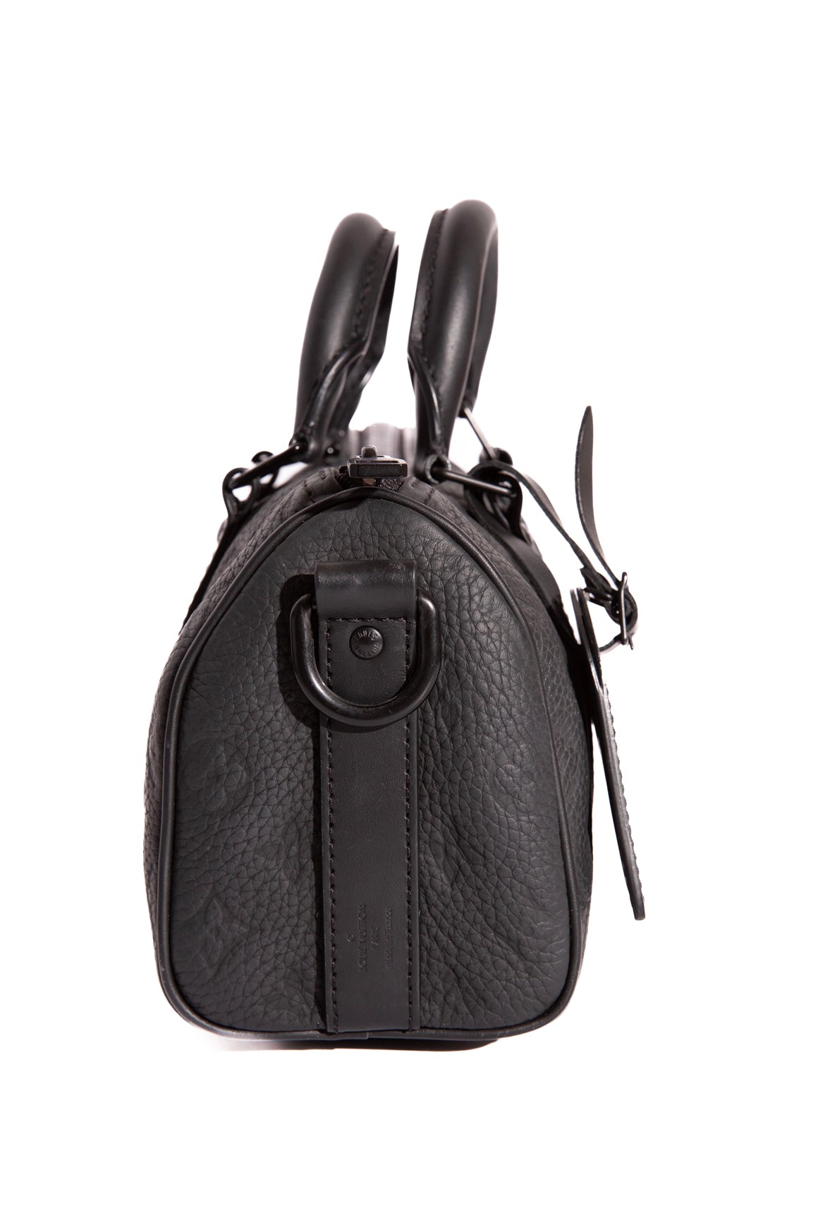 LOUIS VUITTON Black Empreinte Keepall 25