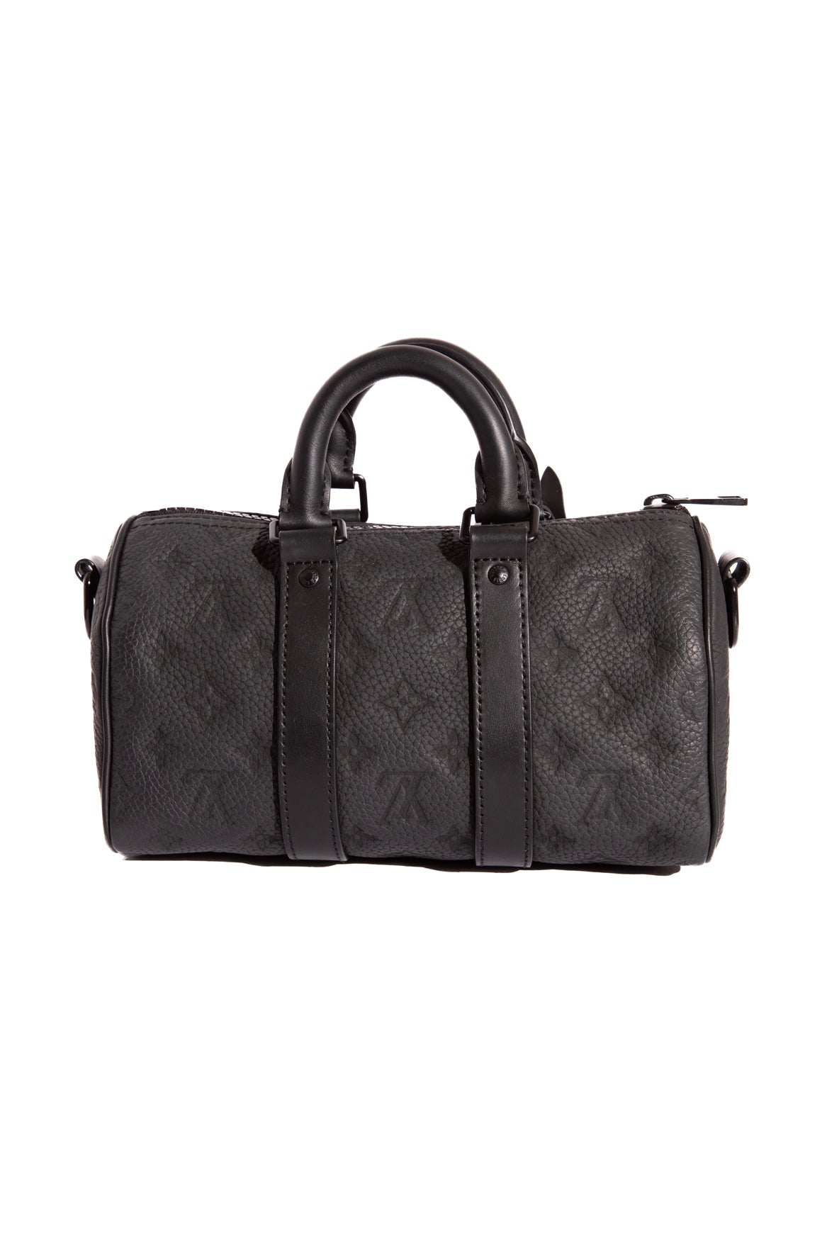 LOUIS VUITTON Black Empreinte Keepall 25