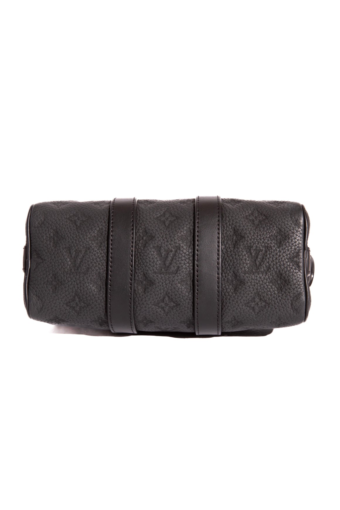 LOUIS VUITTON Black Empreinte Keepall 25