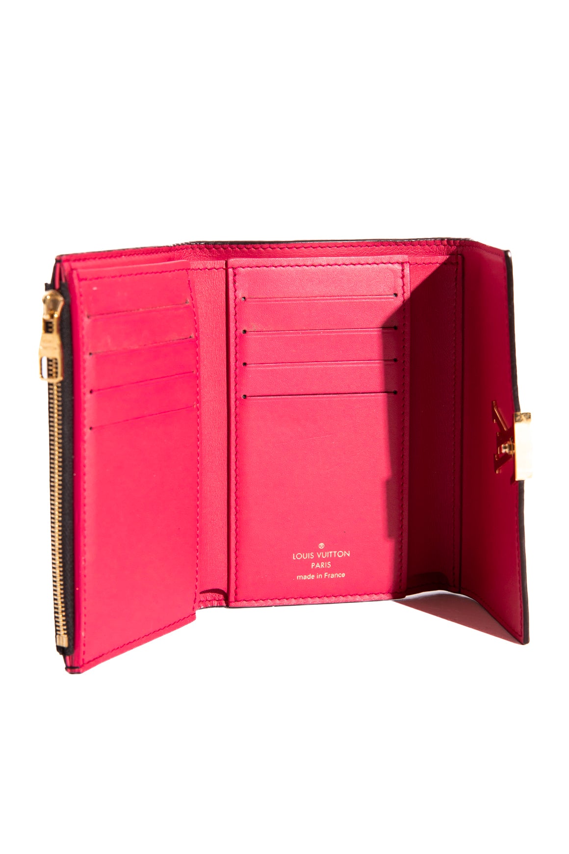 LOUIS VUITTON Black Capucines Compact Wallet