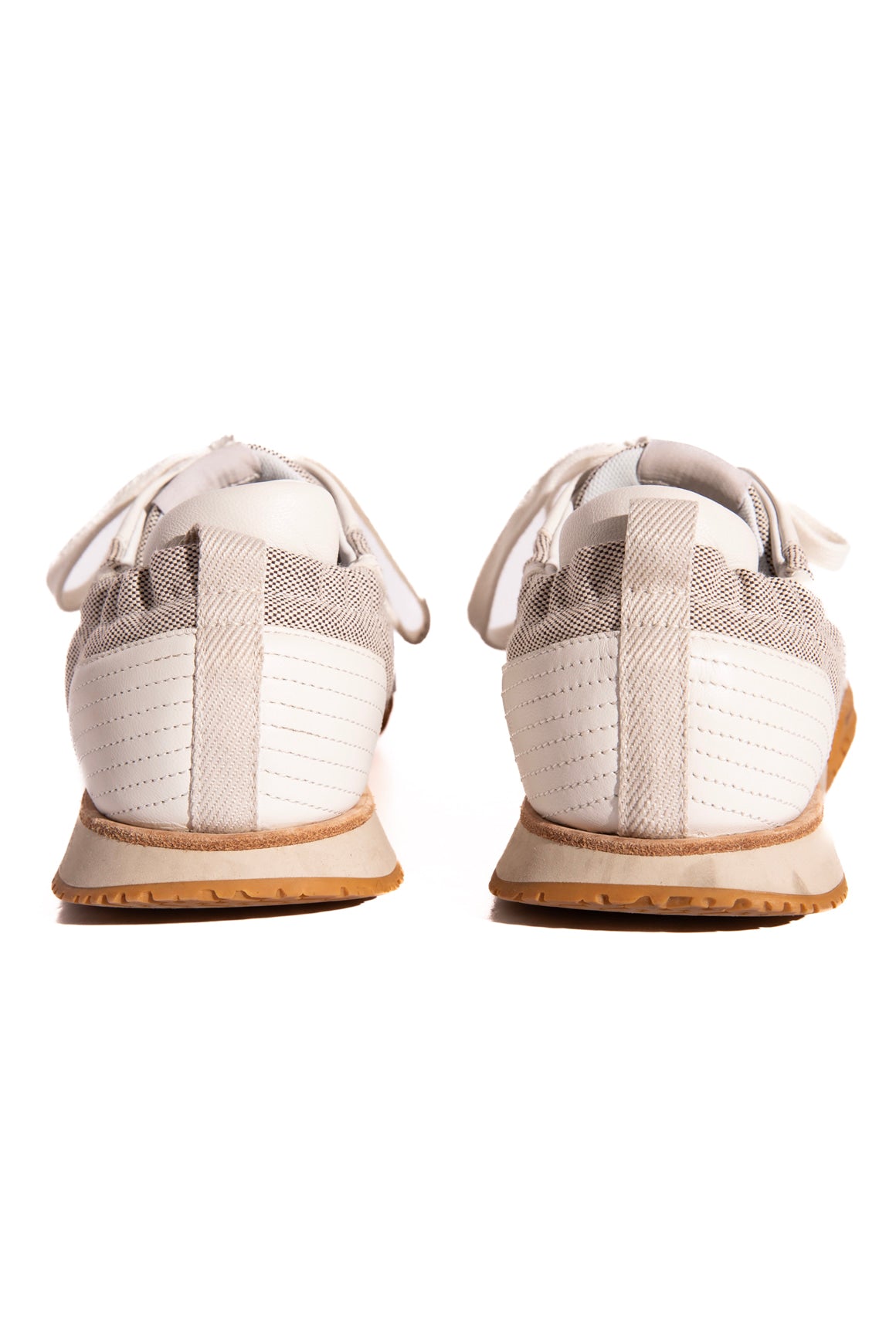 HERMES Canvas & Leather Jet Sneakers (Sz. 37)