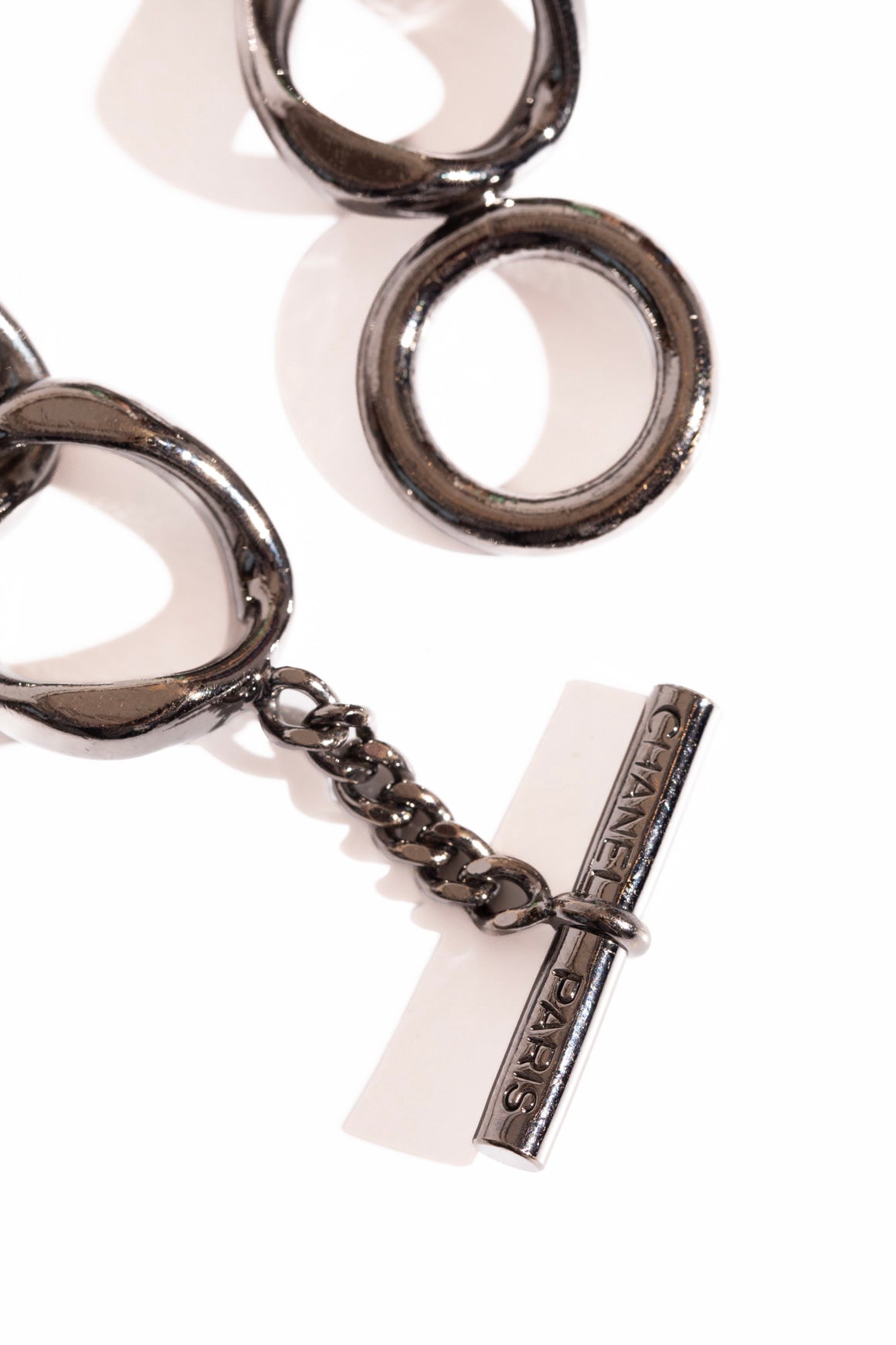 CHANEL 2006 Silver Chain Bracelet