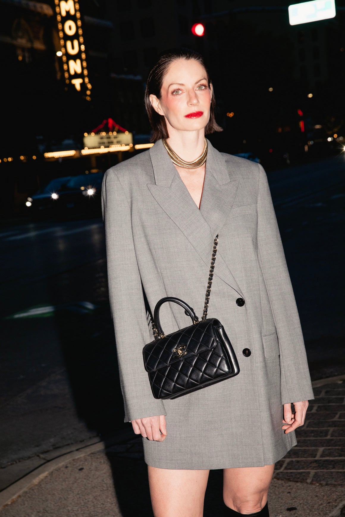 CHANEL Black Mini Trendy CC Top Handle Bag