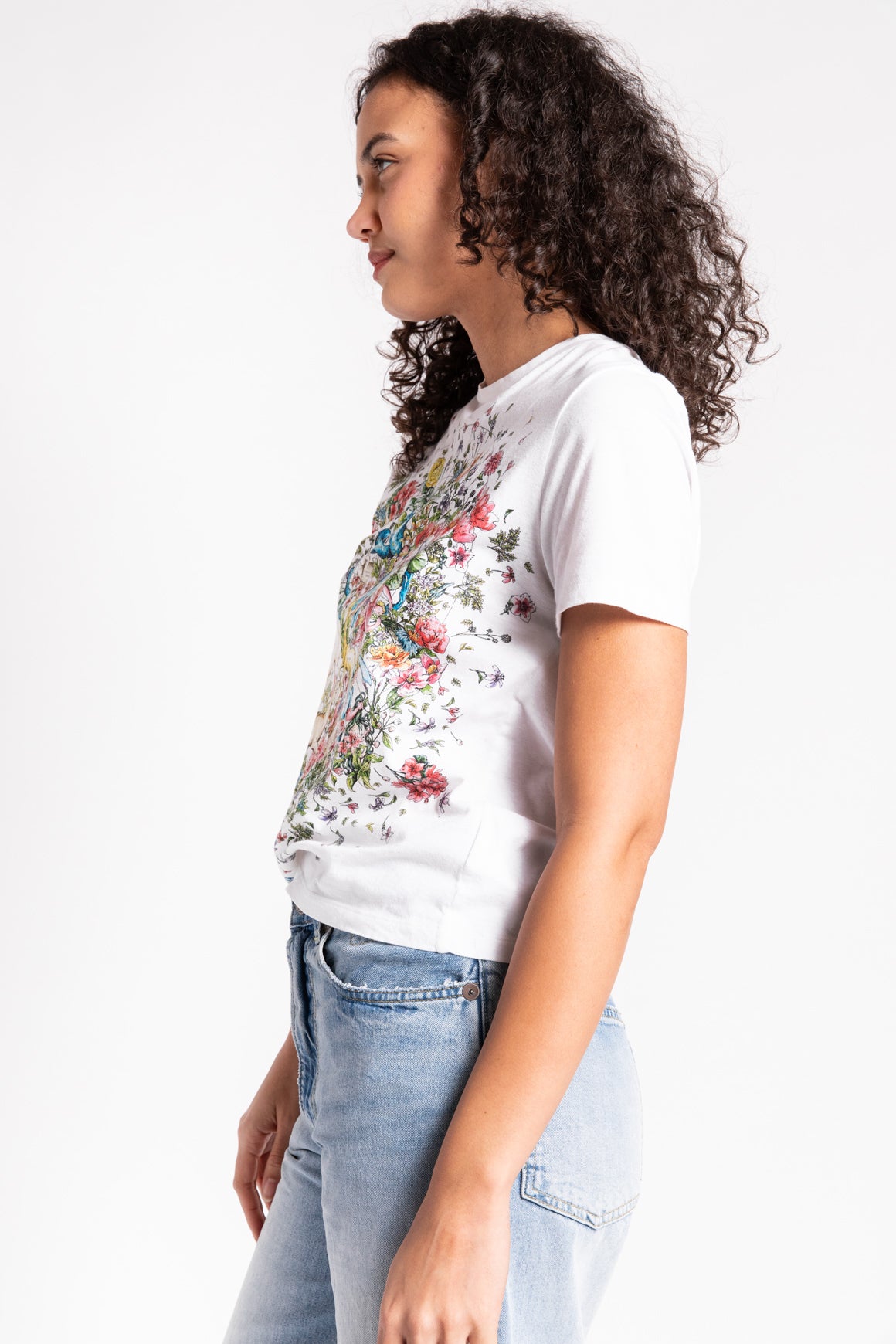 CHRISTIAN DIOR White Printed Graphic T-Shirt