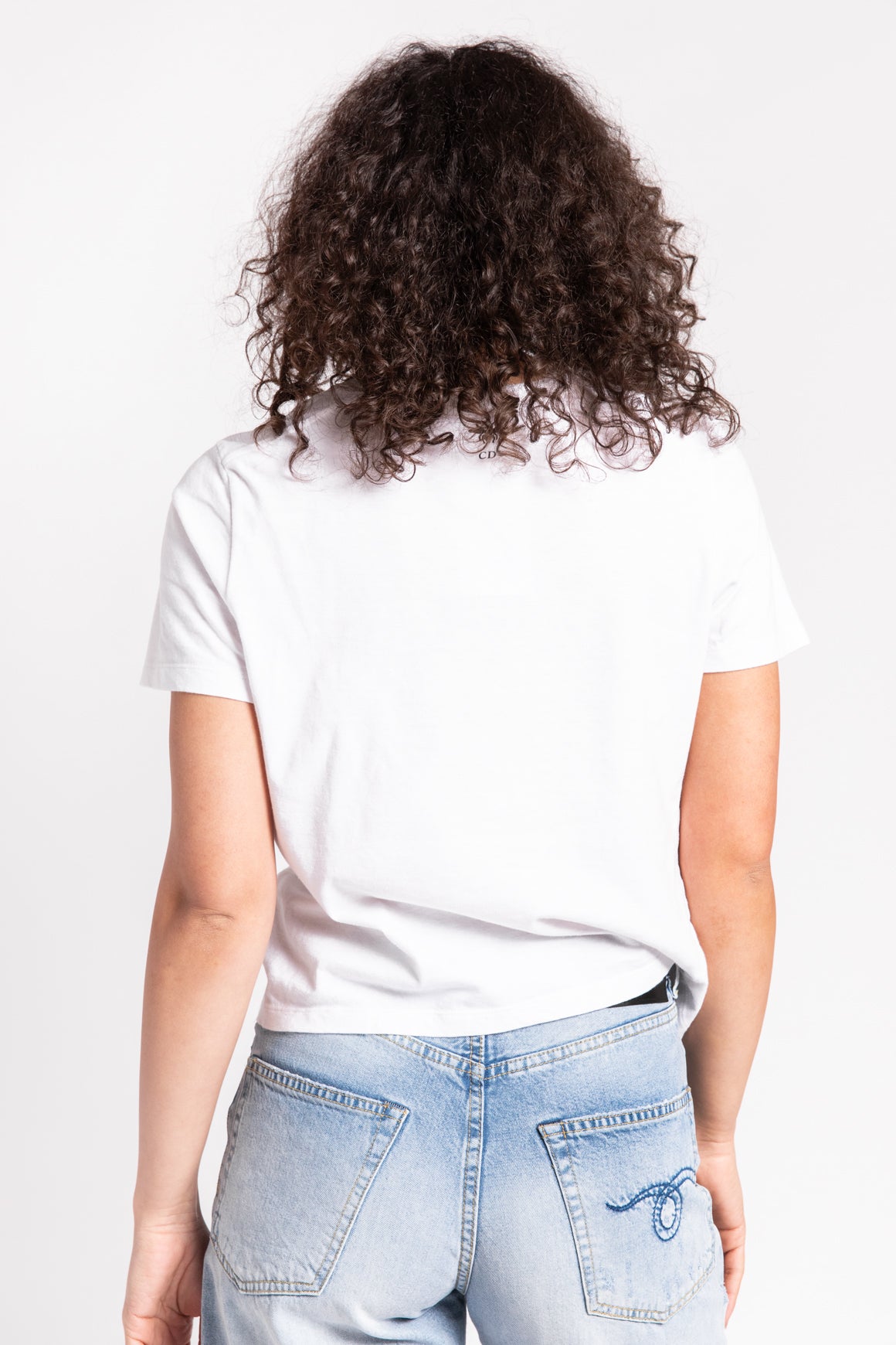 CHRISTIAN DIOR White Printed Graphic T-Shirt