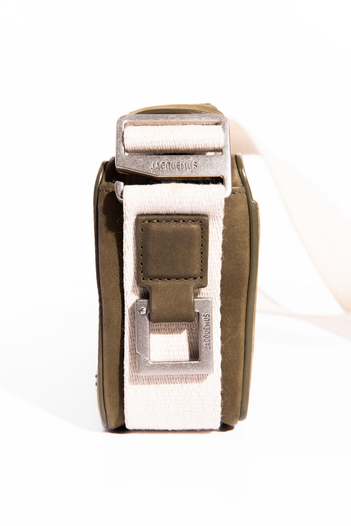 JACQUEMUS Olive Green "Horizontal Cuerda" Crossbody Bag