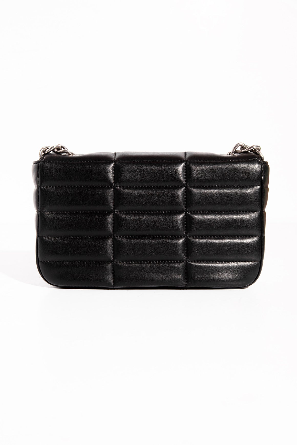 CELINE Black Calfskin Monochrome Chain Bag