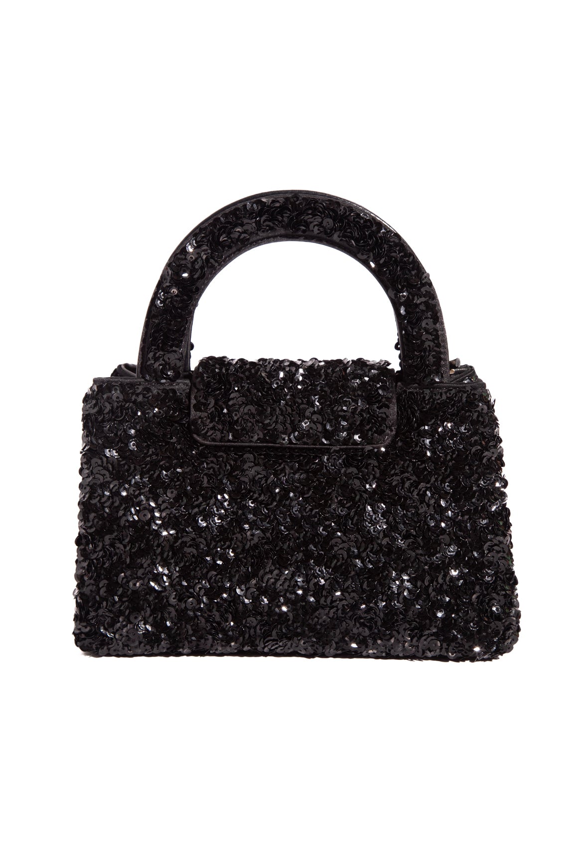 2026 CHANEL Black Sequin Mini Shopping Bag