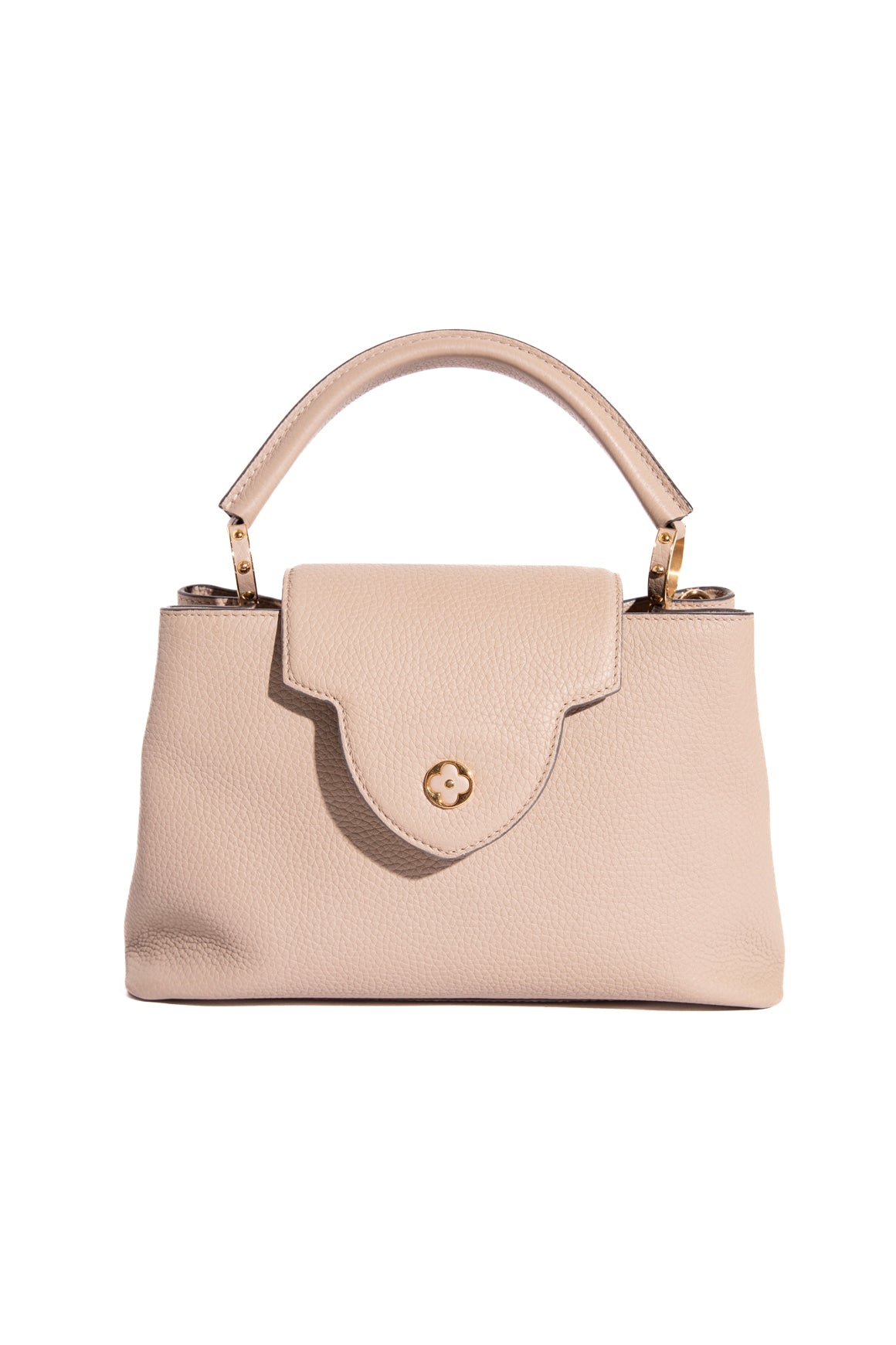 LOUIS VUITTON Taupe Capucines MM