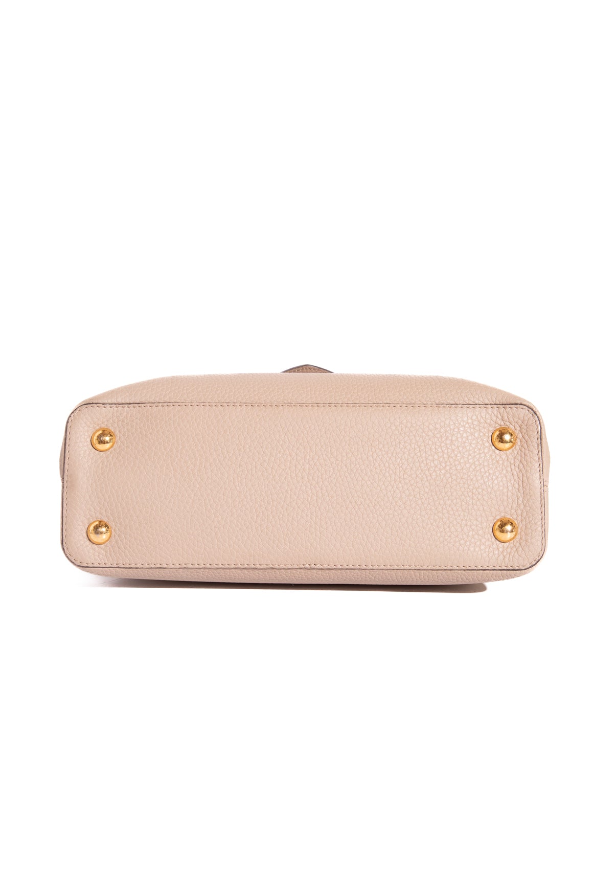 LOUIS VUITTON Taupe Capucines MM