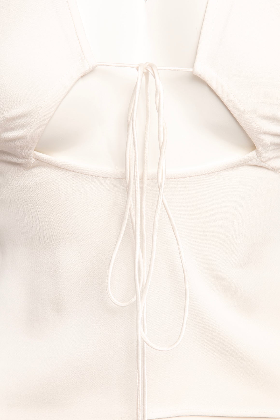 CHRISTOPHER ESBER White "Bertoia" Tie Front Blouse (Sz. S)