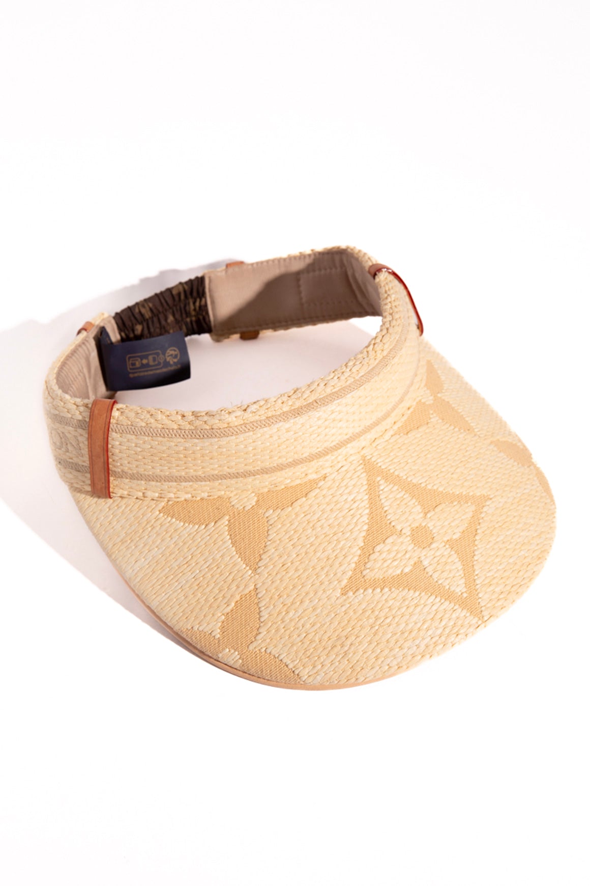LOUIS VUITTON Raffia Monogram Visor