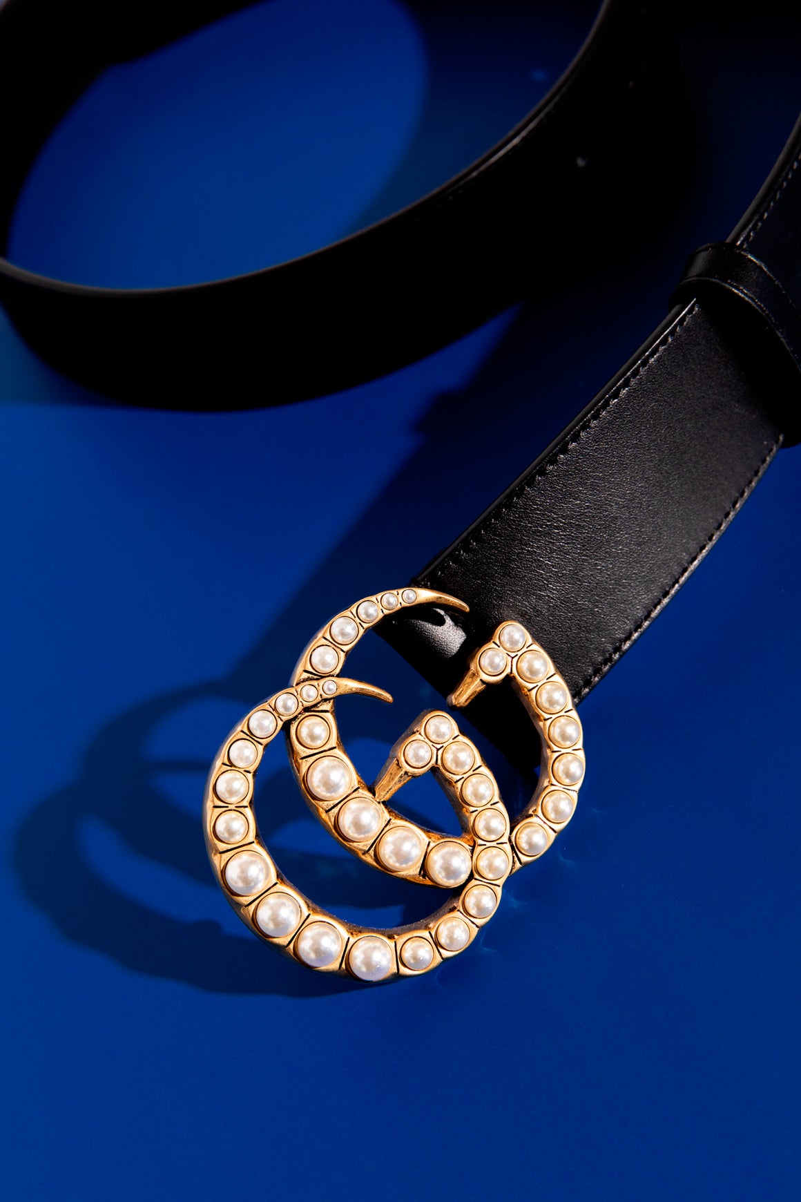 GUCCI Marmont Pearl Leather Belt (90/36)