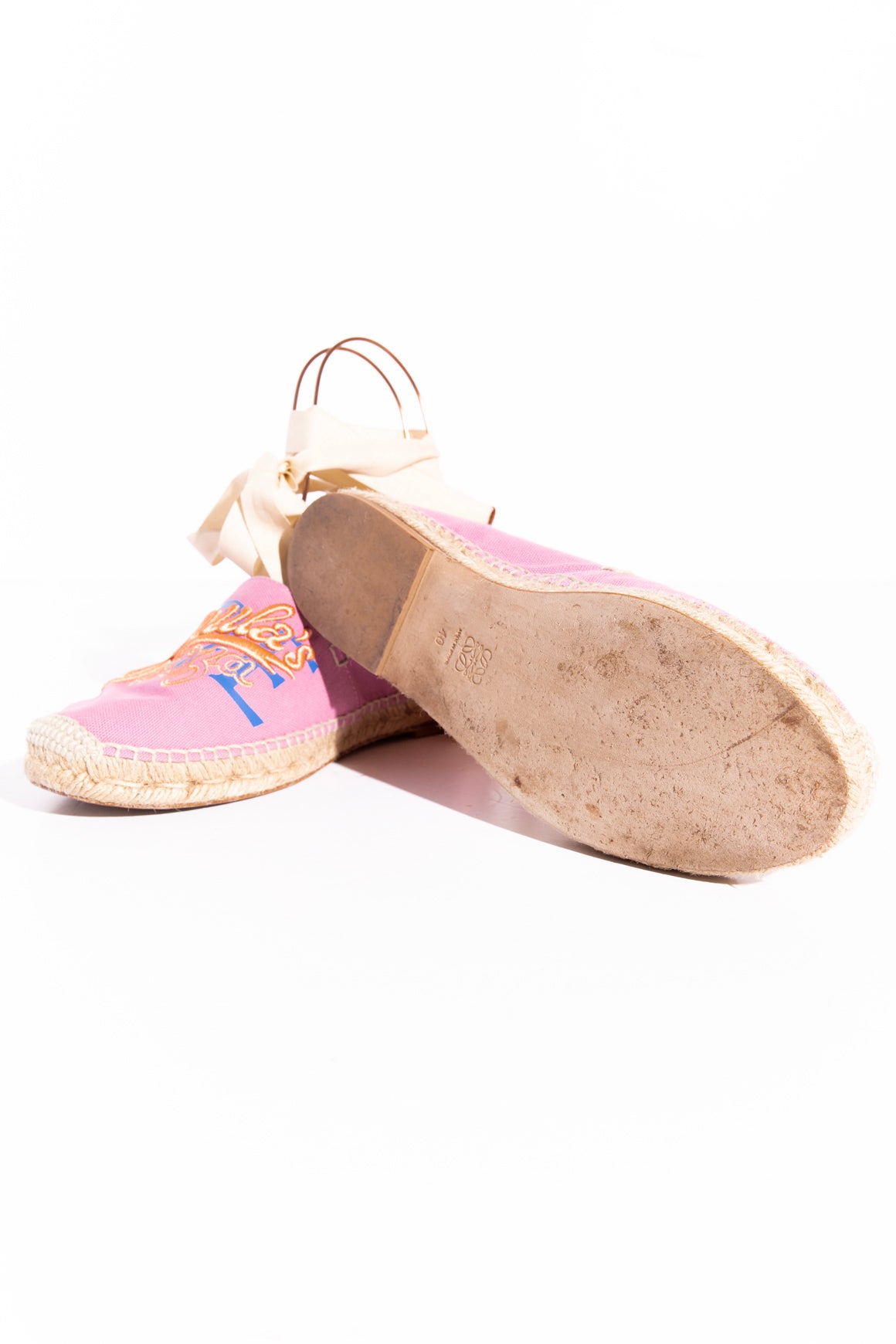 LOEWE Purple "Paula's Ibiza" Canvas Espadrilles (Sz. 40)
