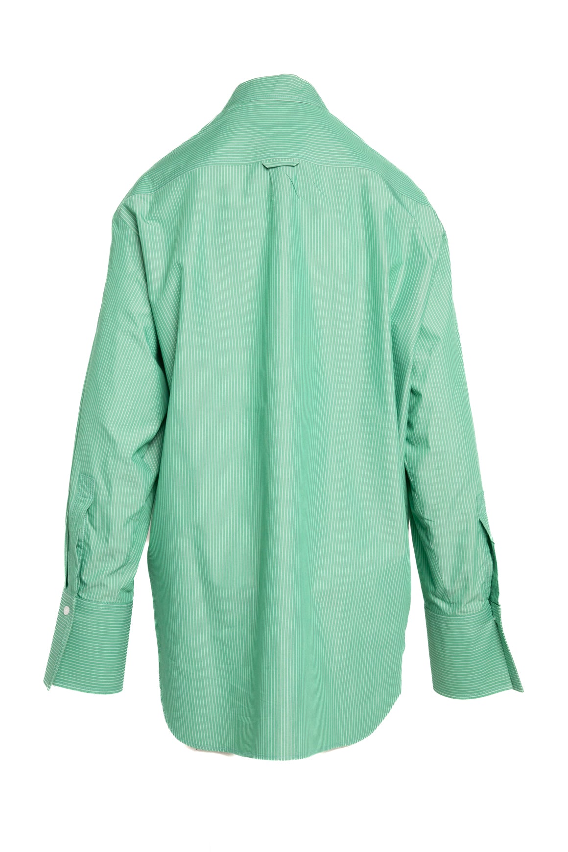 NOMIA Green Pinstripe Button Down (Sz. L)