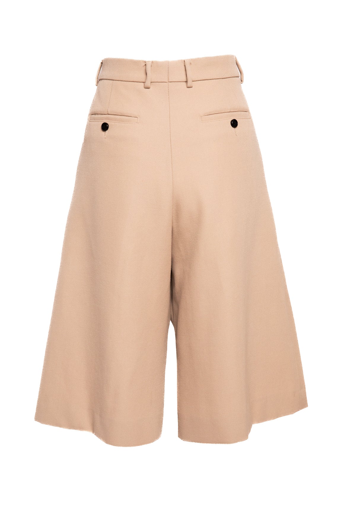 AMI PARIS Tan Wool Culotte Shorts (Sz. M)