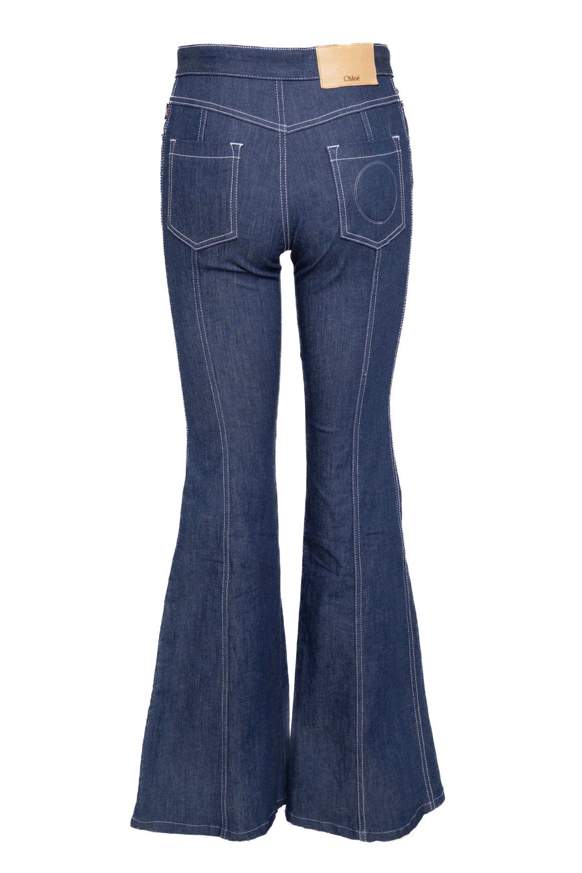 CHLOE Mid Wash Mid Rise Flare Leg Jeans (Sz. XS)