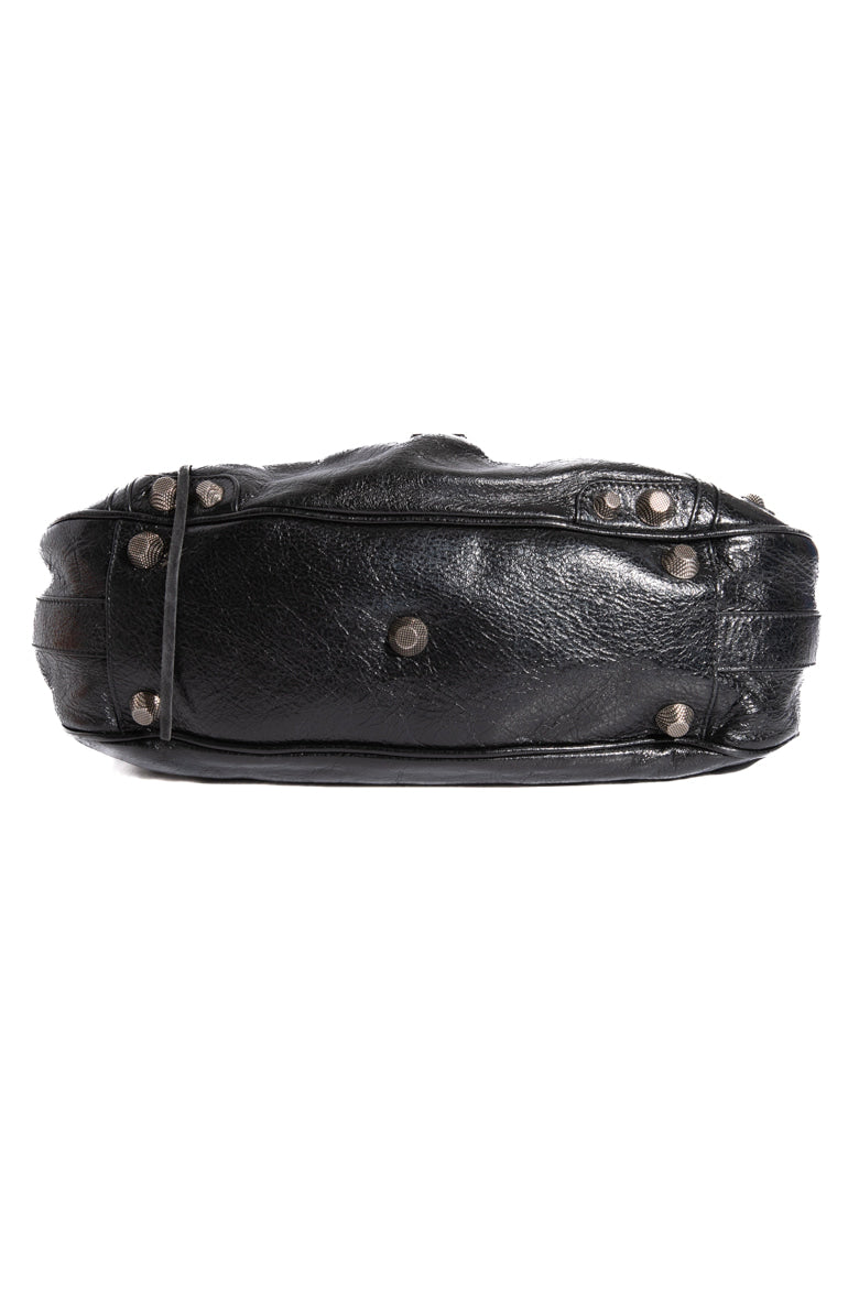 BALENCIAGA Black Arena Medium Le Cagole Crossbody Bag