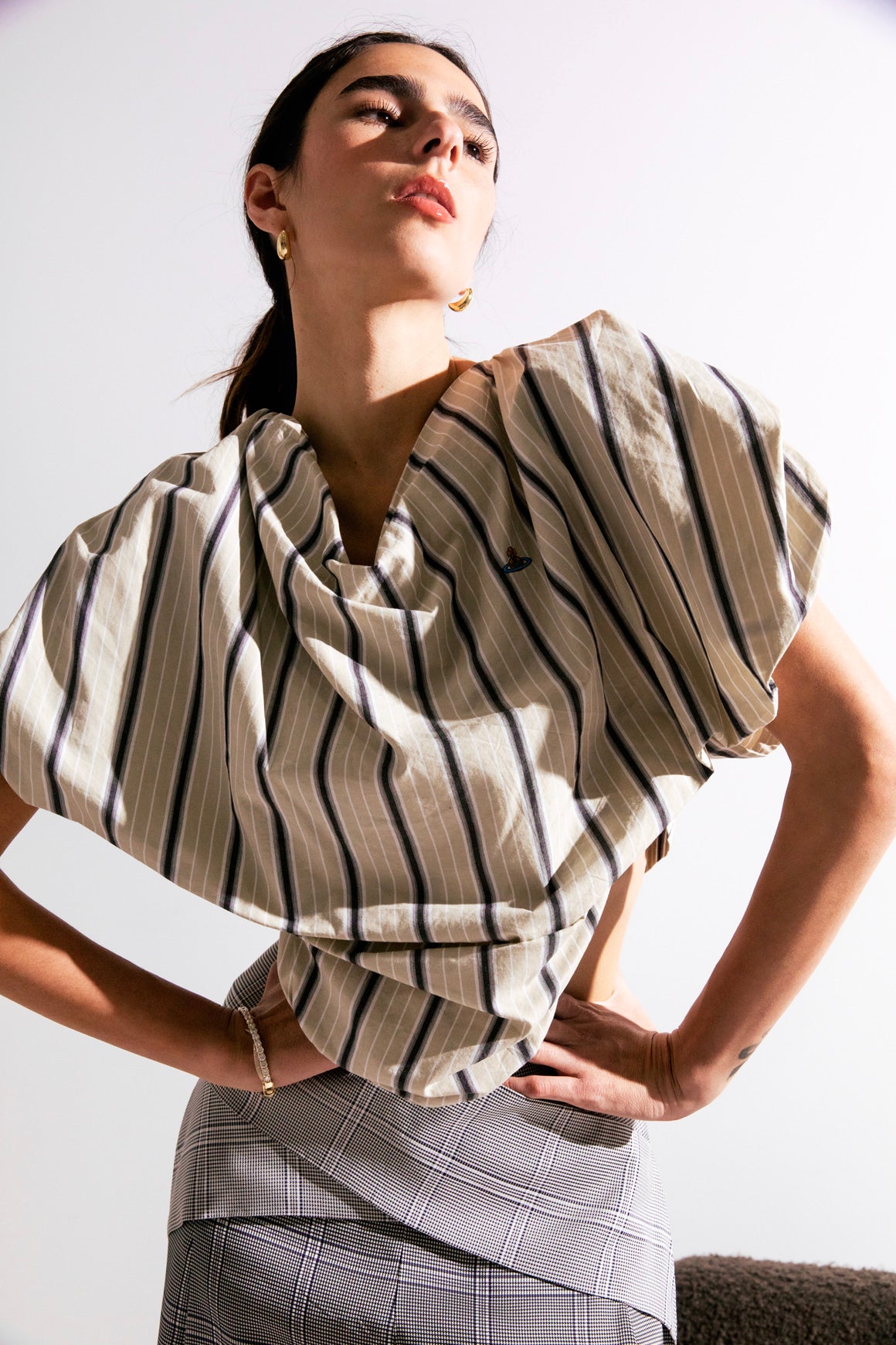 Vivienne Westwood Striped Heart Blouse (Sz.42/6)