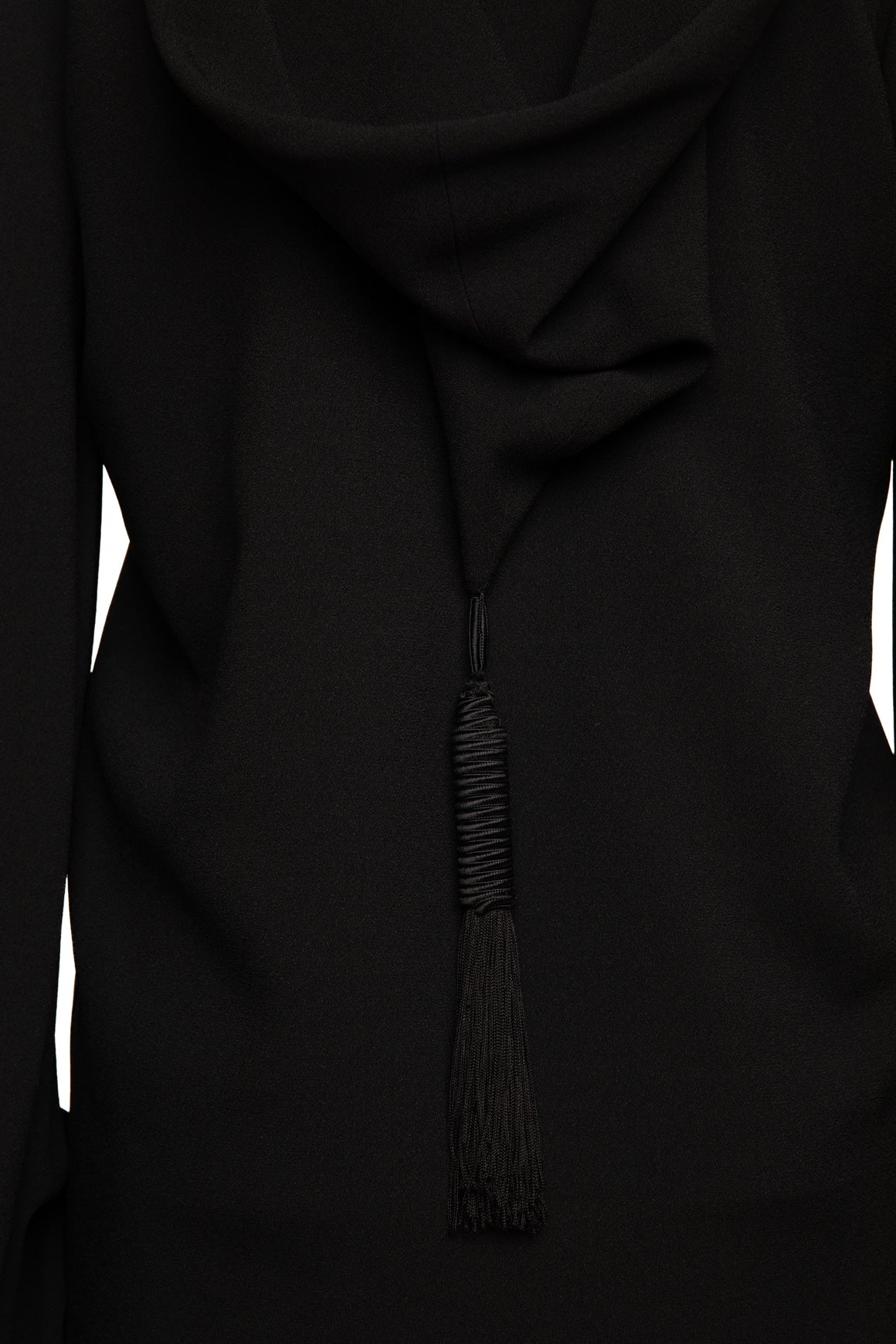 SAINT LAURENT Hooded Balloon Sleeve Blouse (Sz. 36/2)