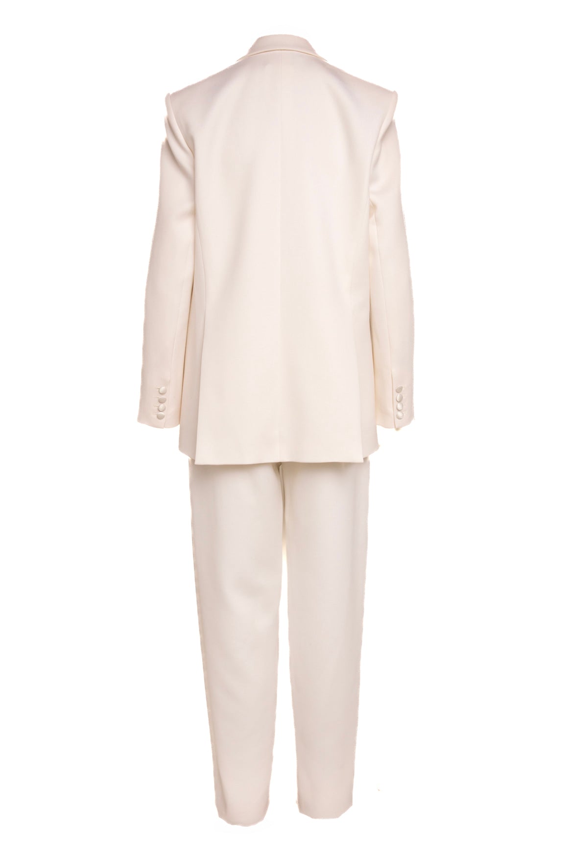 MAGDA BUTRYM Cream Satin Suit Set (Sz. 36/4)