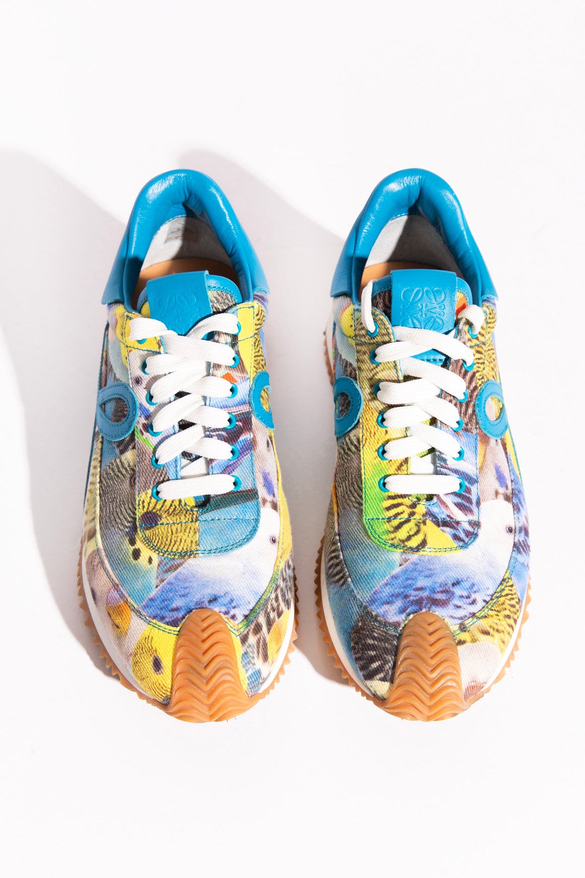 LOEWE Tropical Bird Print Flow Runner Sneakers (Sz. 40)