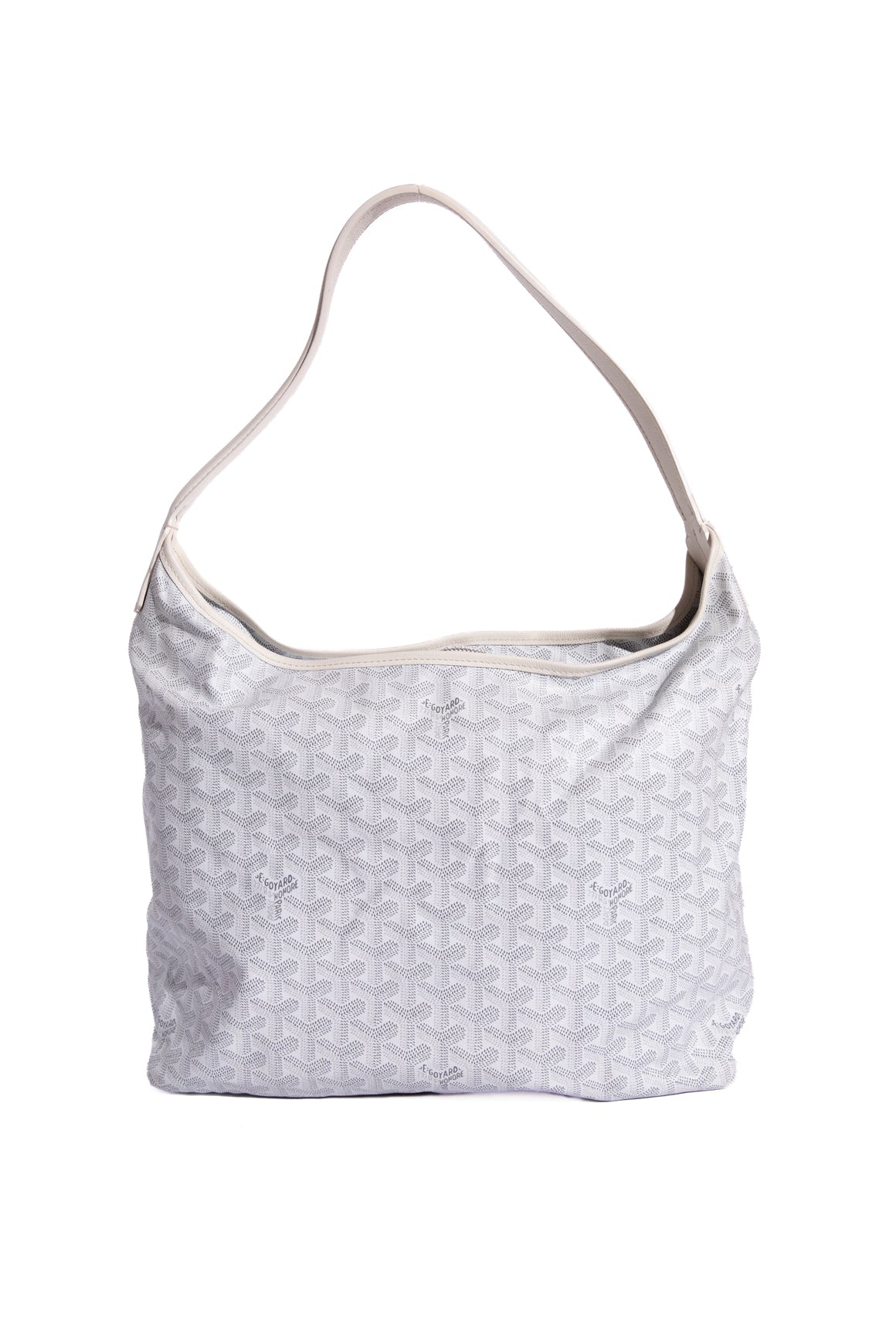 GOYARD White Boheme Hobo Bag