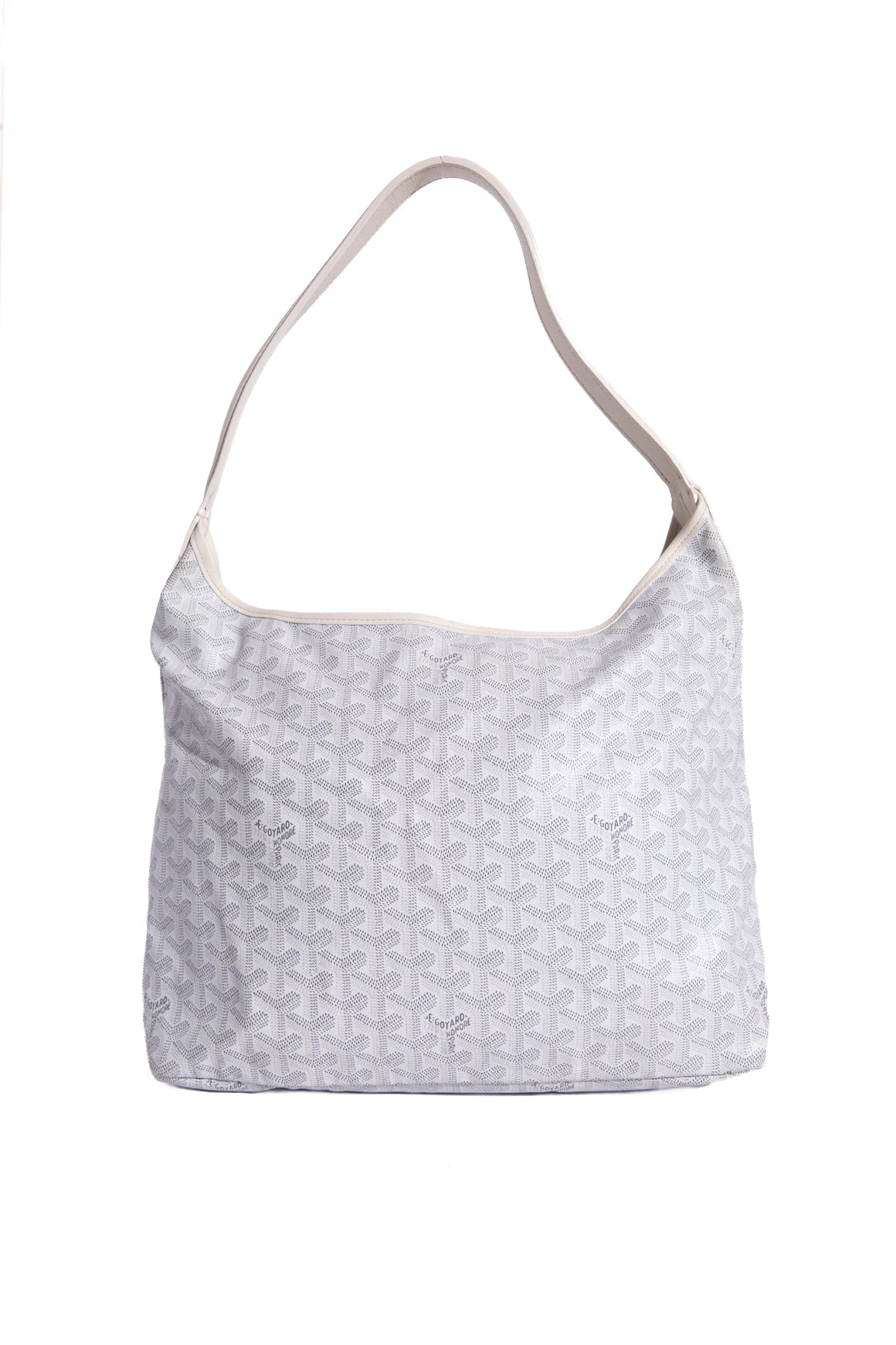GOYARD White Boheme Hobo Bag