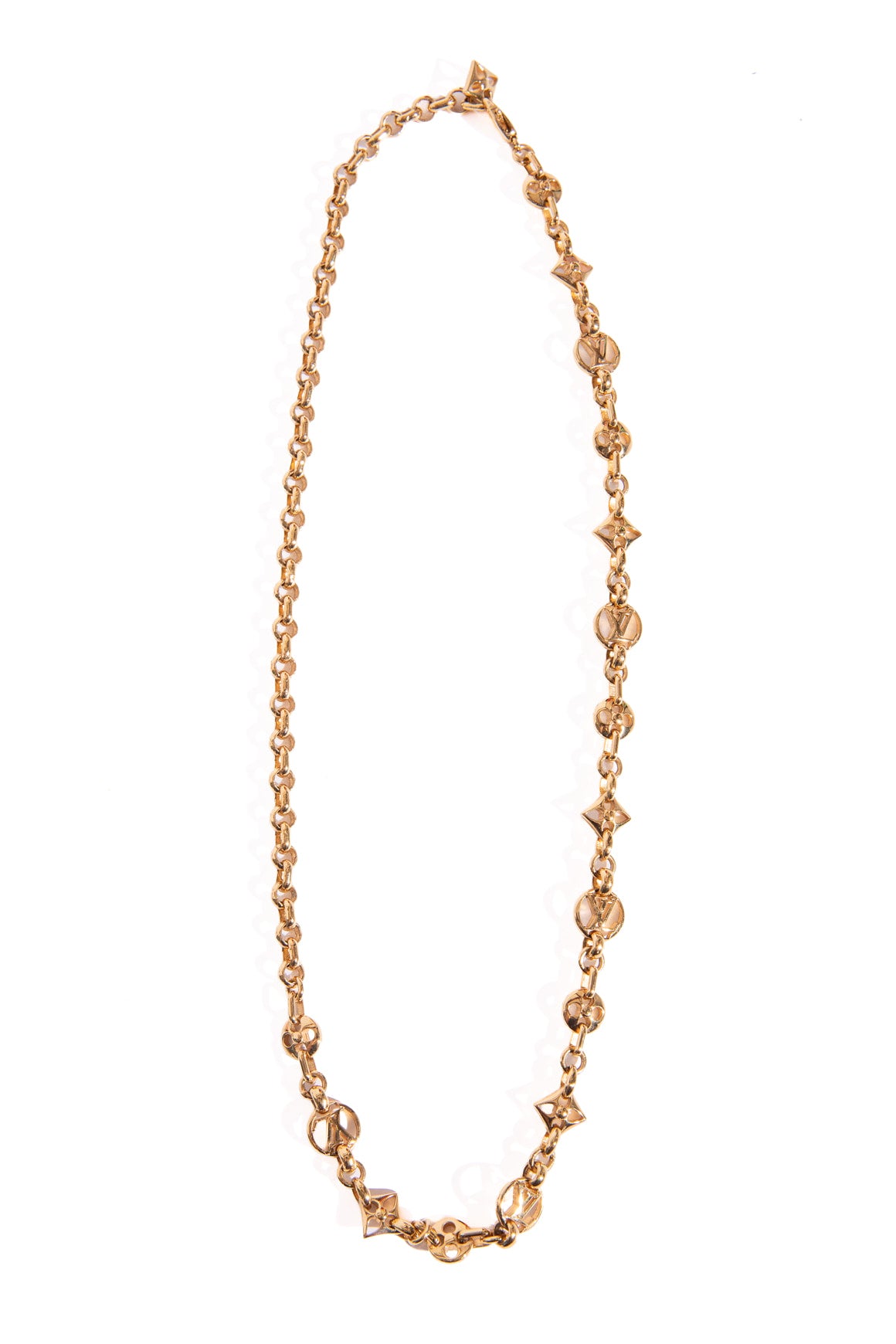 LOUIS VUITTON "Crazy In Lock" Chain Necklace