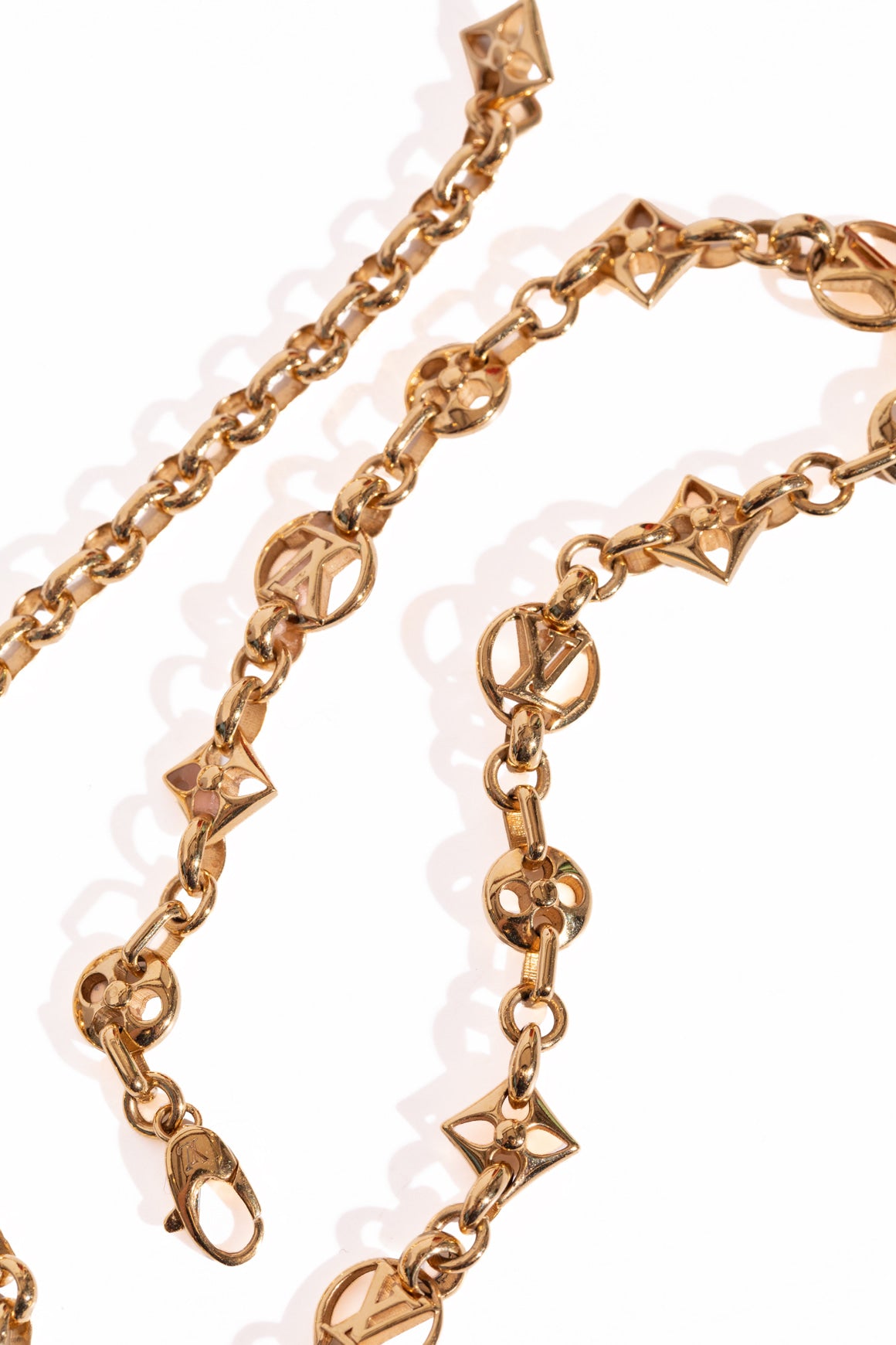 LOUIS VUITTON "Crazy In Lock" Chain Necklace
