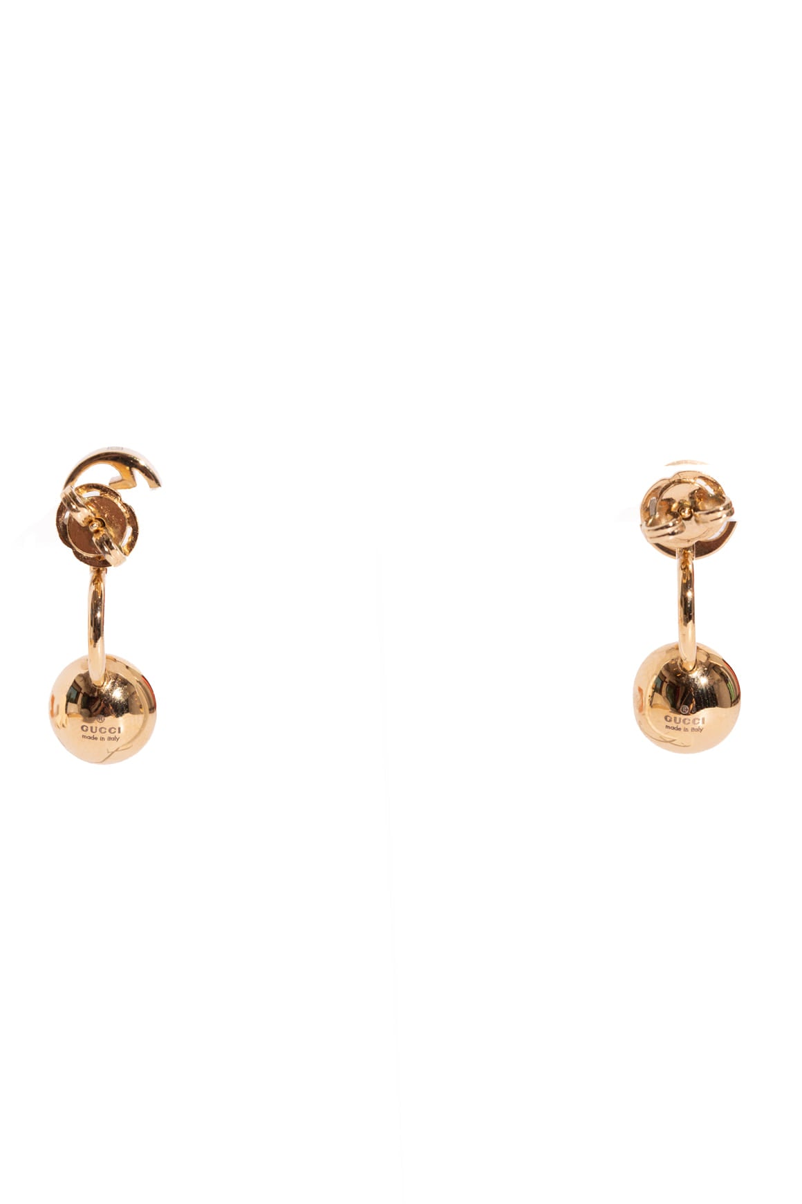 GUCCI Gold GG Pearl Earrings