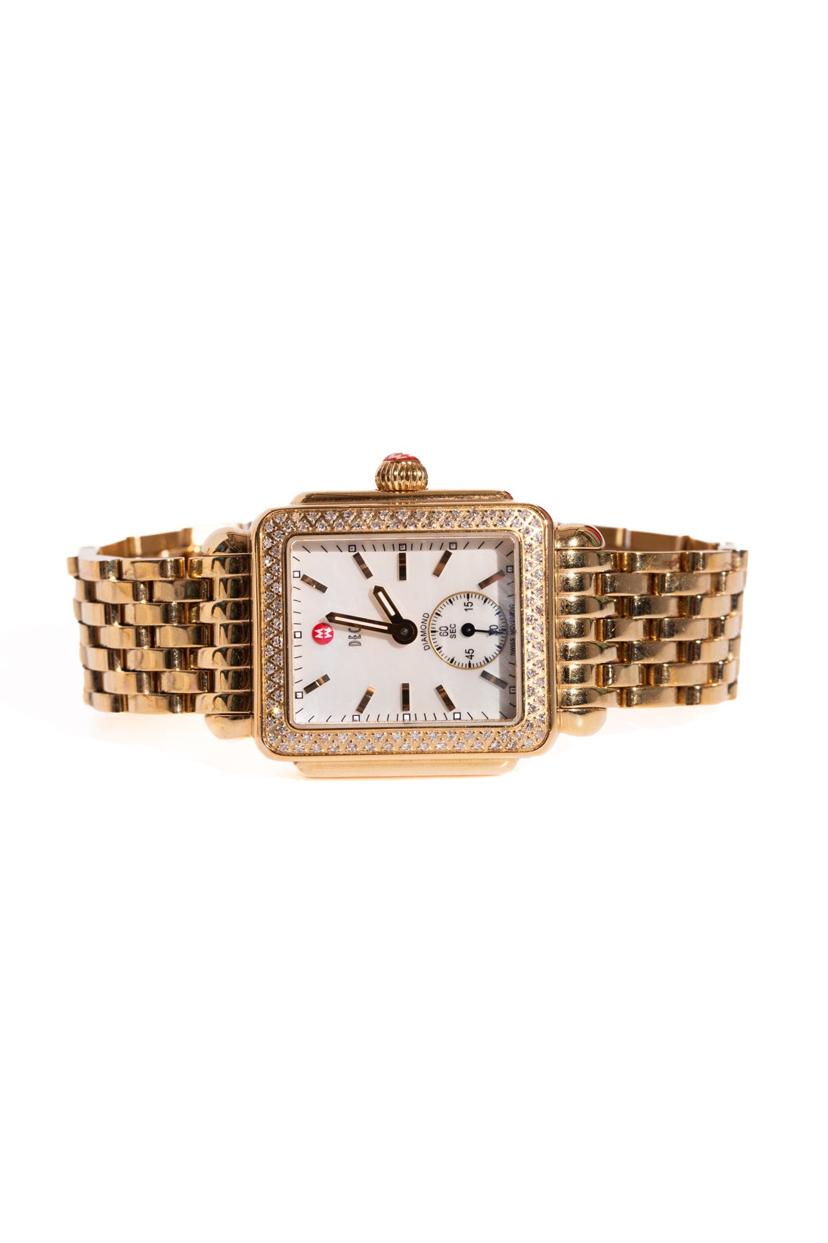MICHELE Gold & Diamond Deco Watch