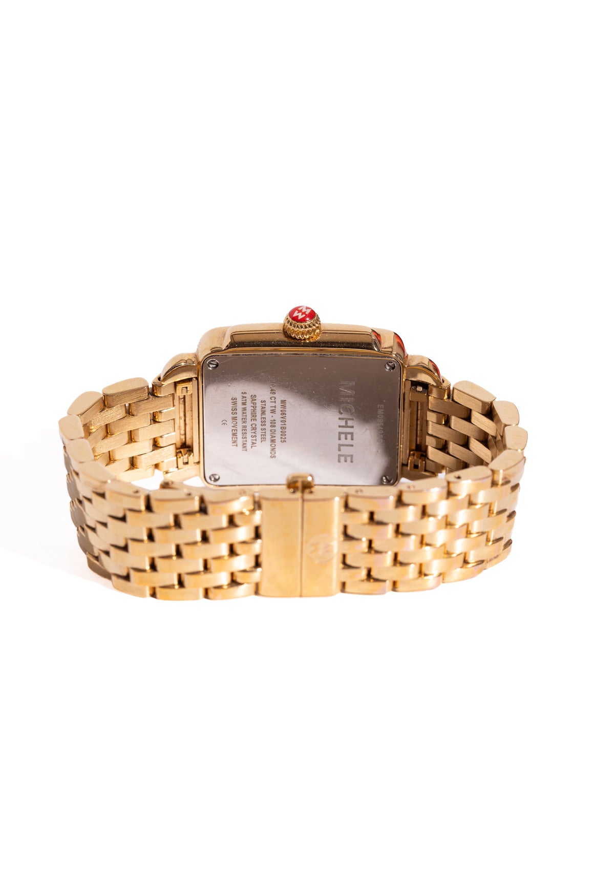 MICHELE Gold & Diamond Deco Watch