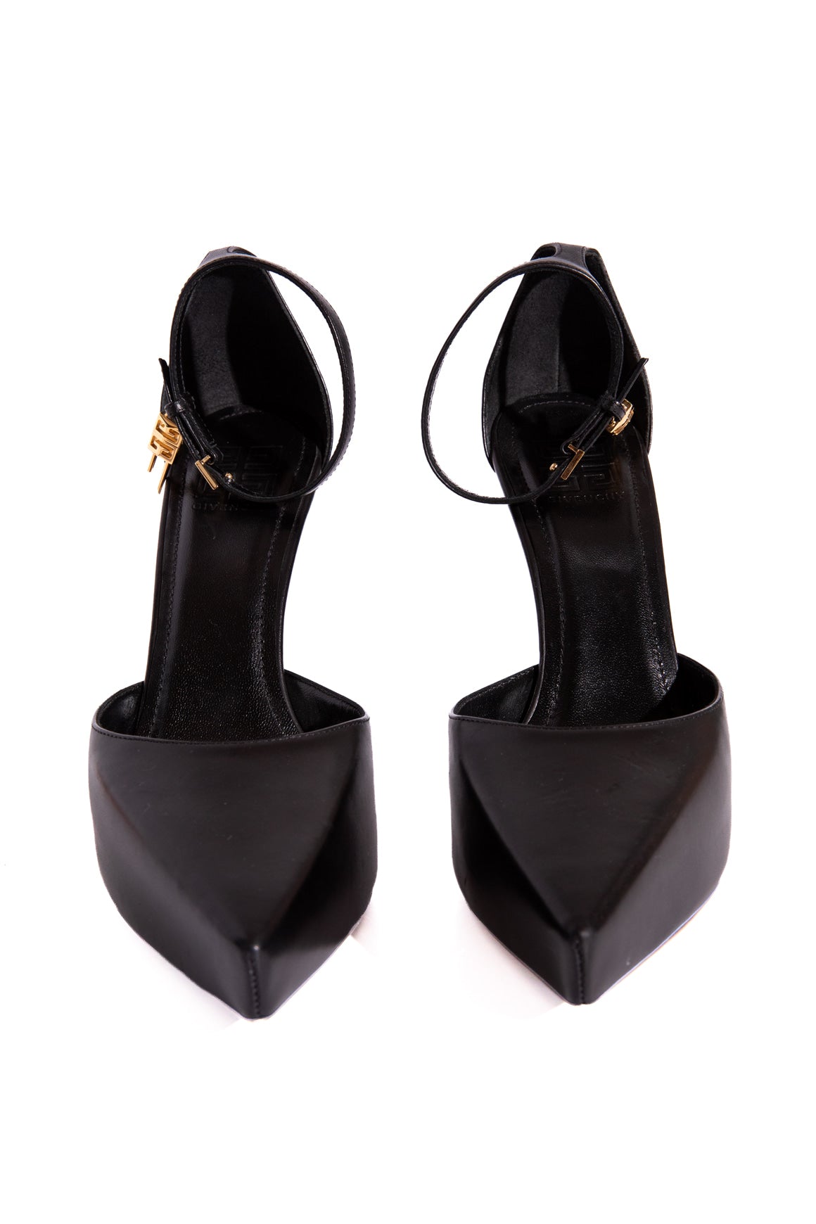 GIVENCHY Black Platform Shark Lock Pumps (Sz. 38)