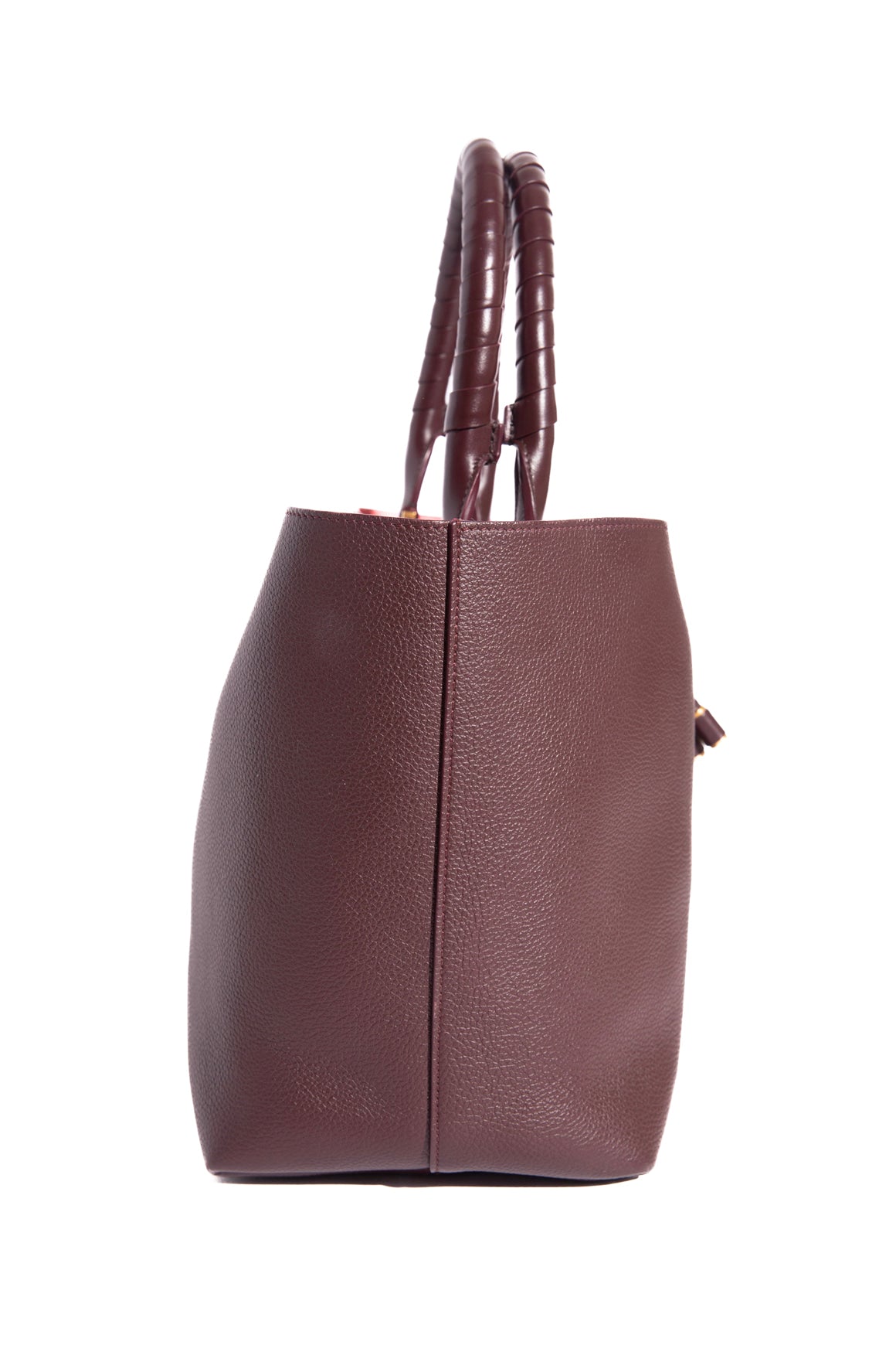 CHLOE Maroon Marcie Tote Bag