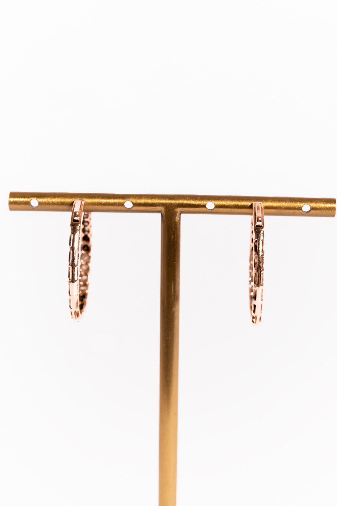 LE VIAN 14k Diamond Hoop Earrings