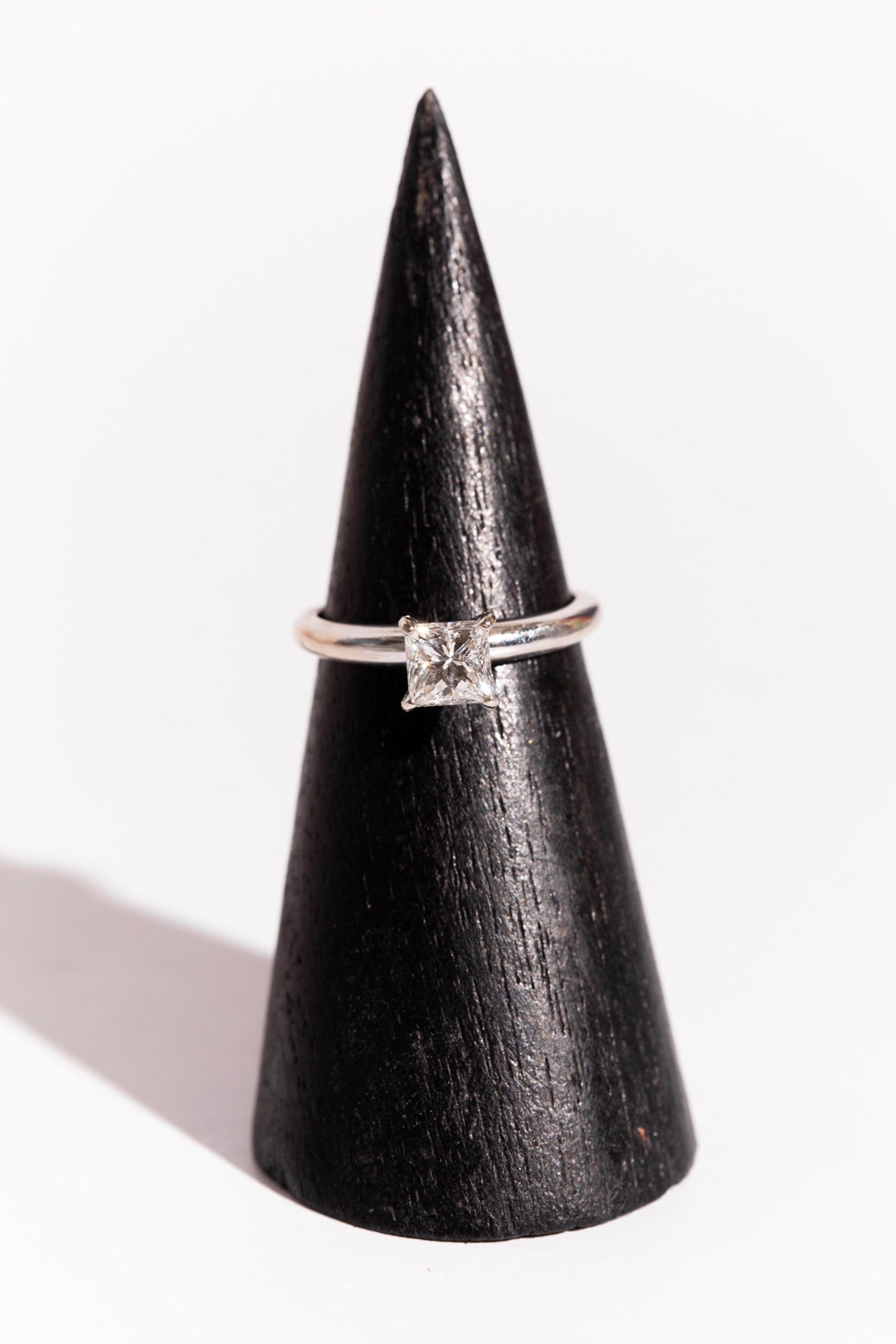 White Gold Princess Cut Diamond Ring