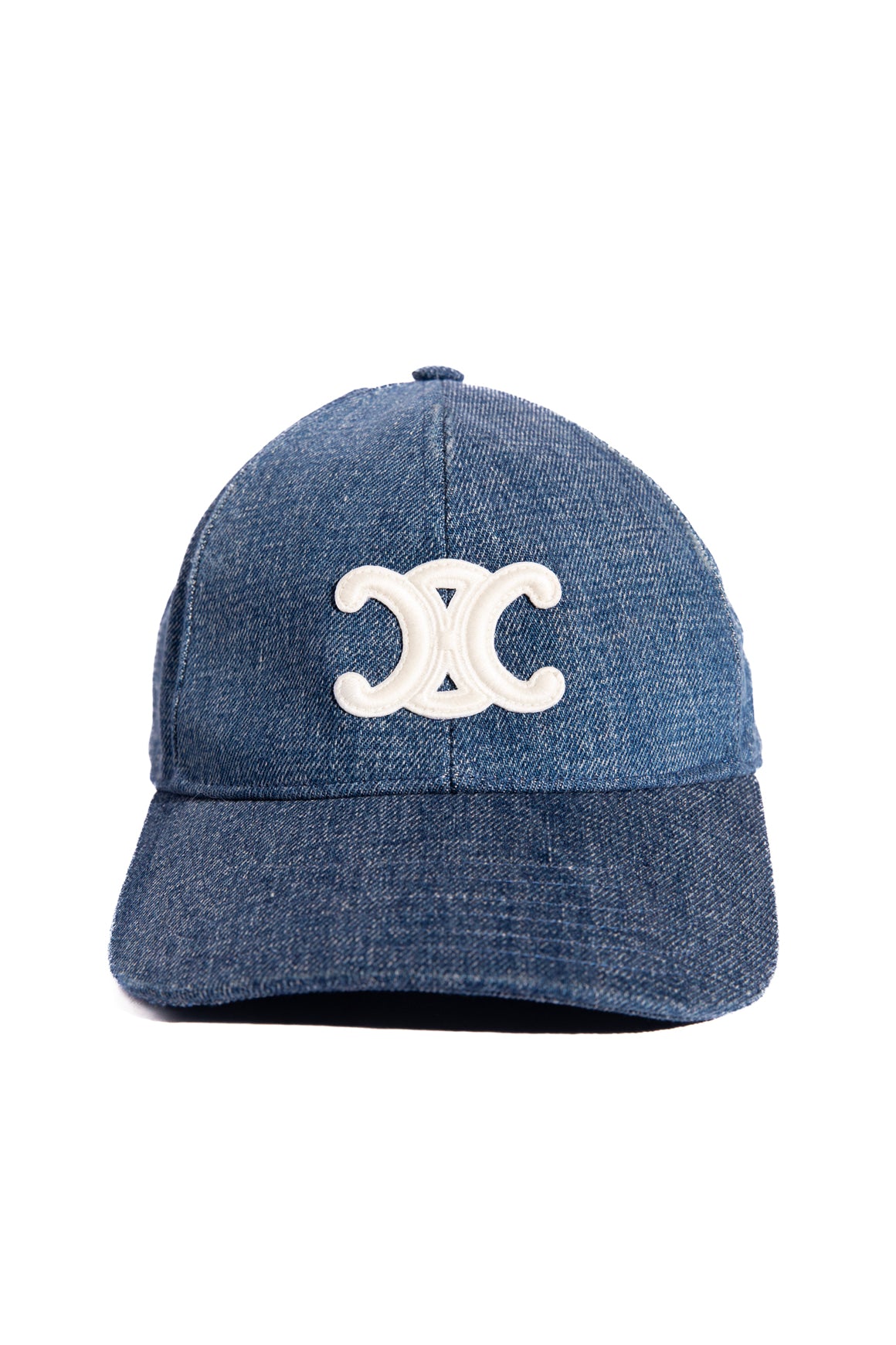 CELINE Denim Triomphe Ballcap