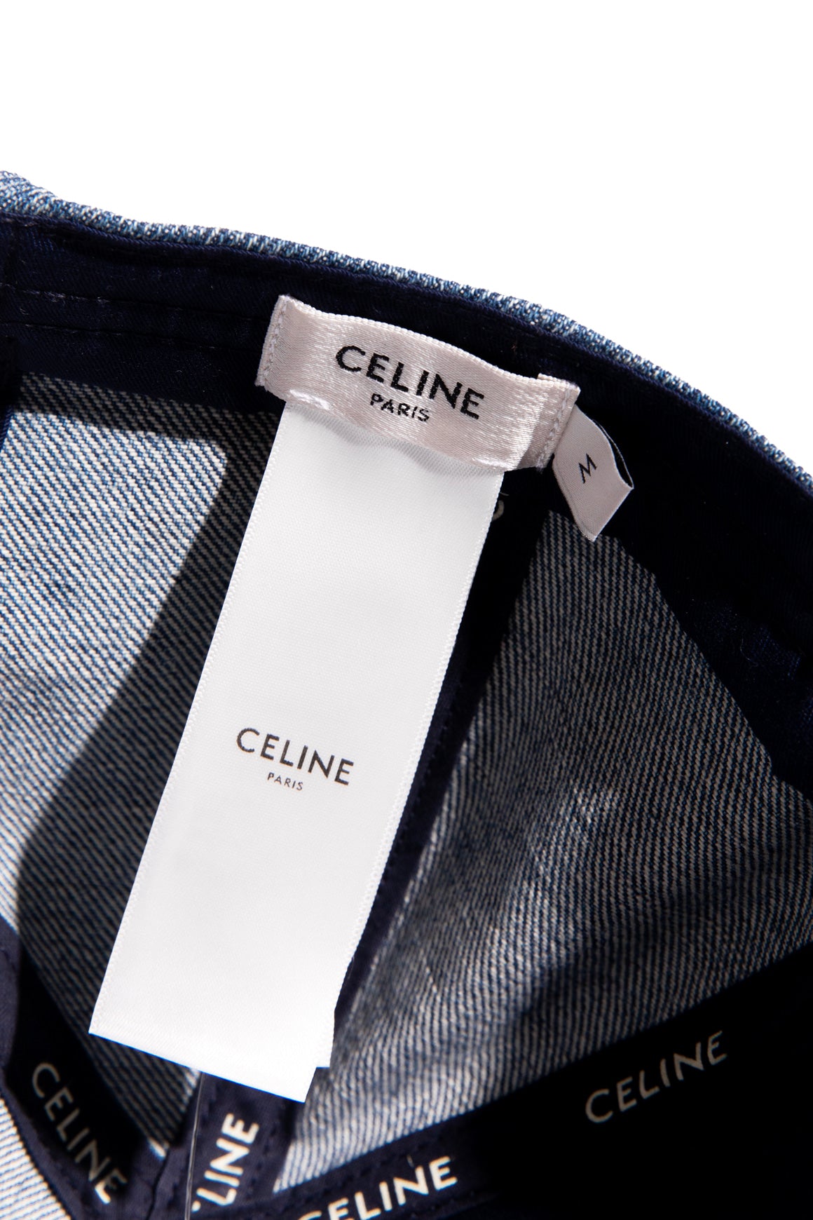 CELINE Denim Triomphe Ballcap