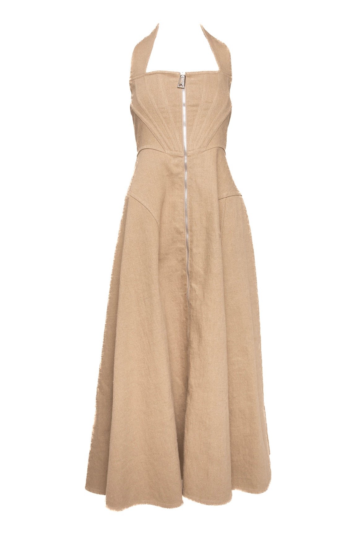 BOTTEGA VENETA Canvas Halter Dress (Sz. 38/2)